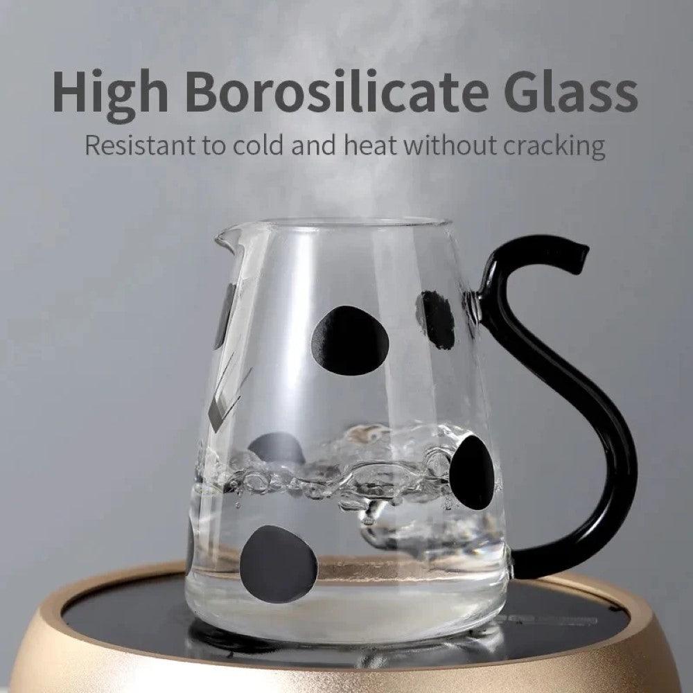 Cow Designed Glass Carafe And Cup Set - Inspire Cups