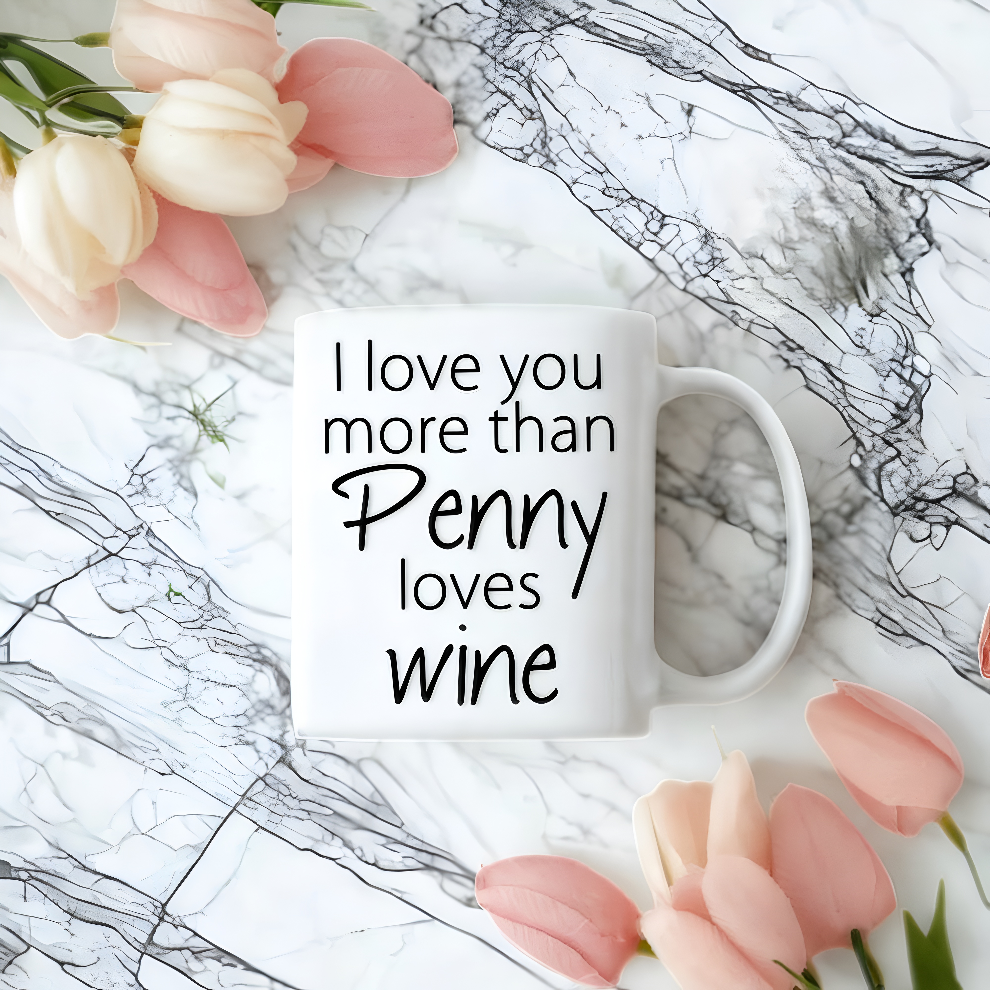 Penny Wine Quote Print The Big Bang Theory 11oz Coffee Mug