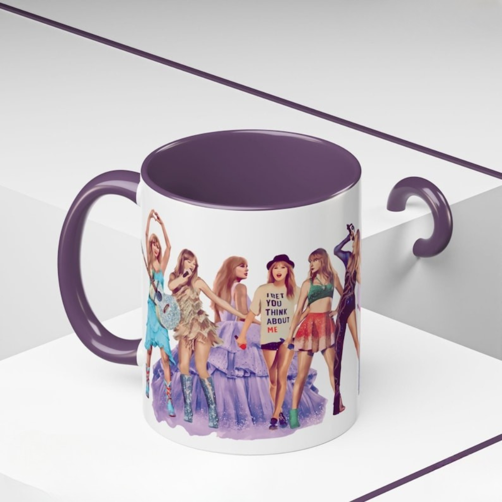 Eras Tour Coffee Mug: Pop Star Fan Gift, Iconic Outfits