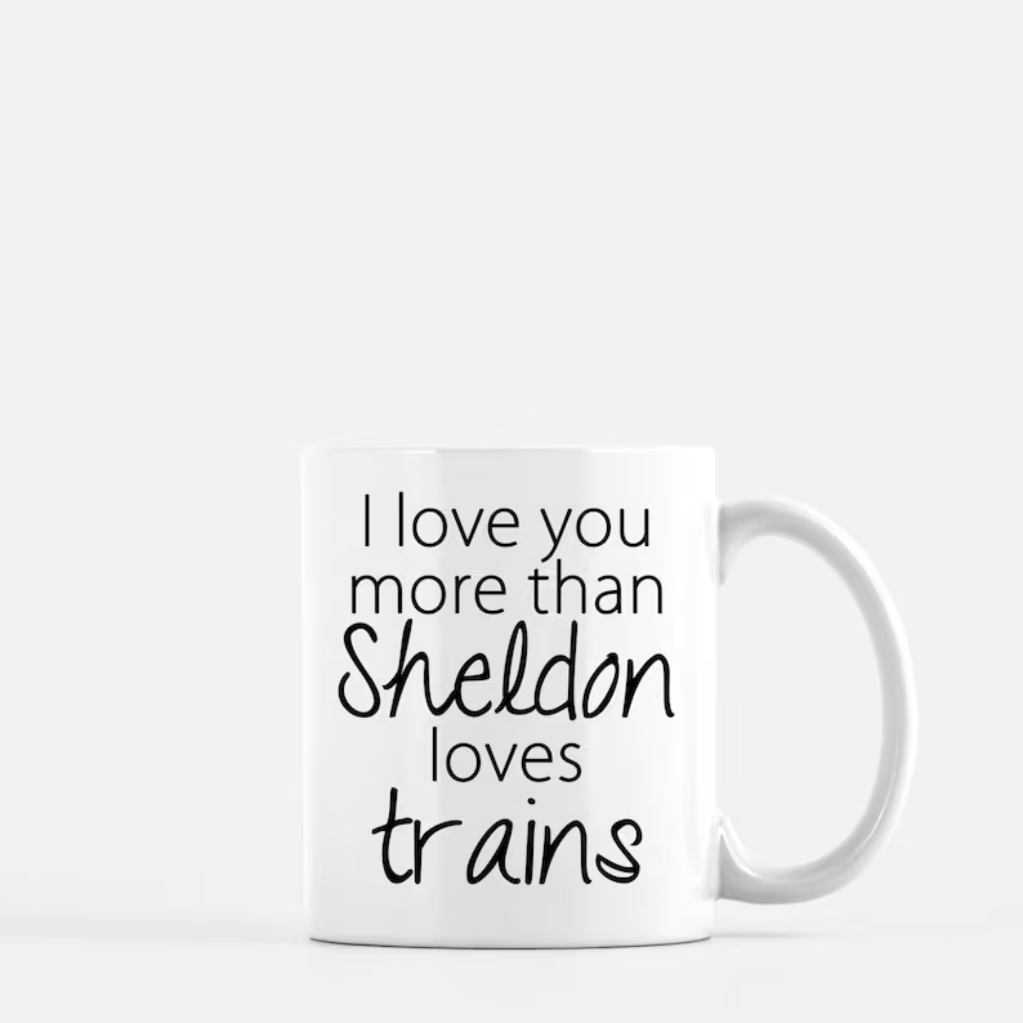 Sheldon Train Quote Print The Big Bang Theory 11oz Coffee Mug