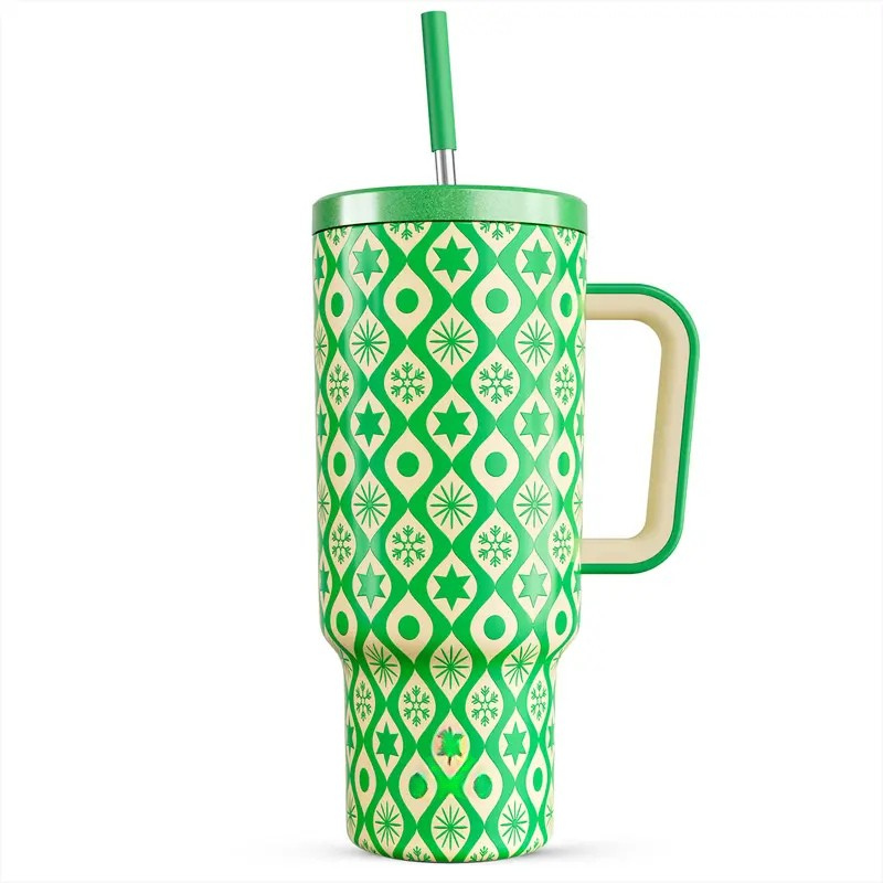 Christmas Edition 40oz Stainless Steel Water Bottle Portable Leak proof 