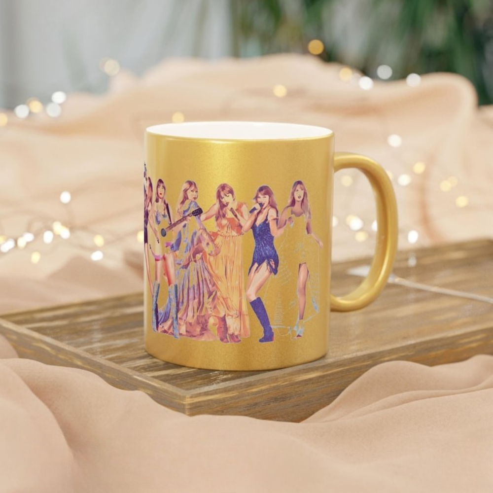 Eras Tour Coffee Mug: Pop Star Fan Gift, Iconic Outfits