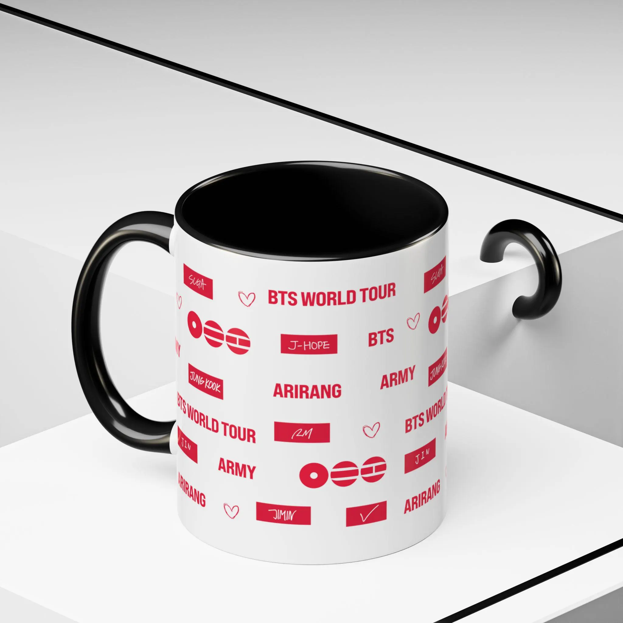 Music Tour Pattern Ceramic Coffee Mug