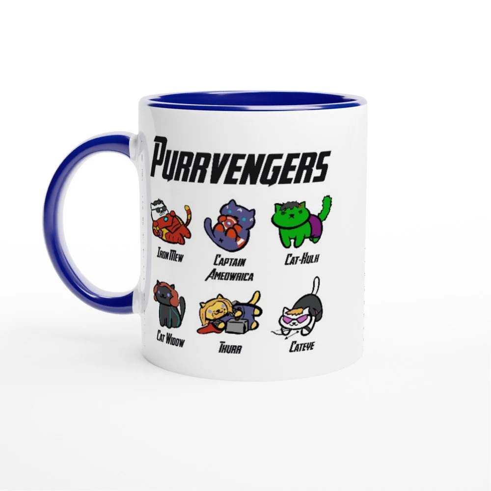 Purrvengers Avengers Cat Hero Ceramic Mug 11oz