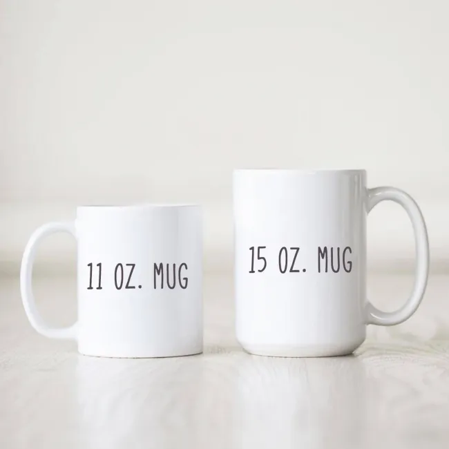 You're Chandler to My Monica - Friends TV Show Couple Love Mug Set - Size Samples 