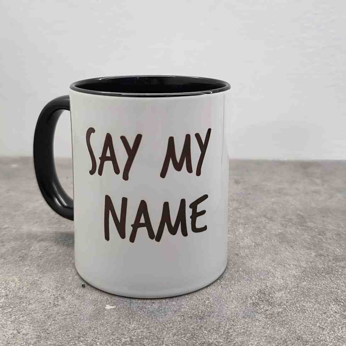 Heisenberg Simple Silhouette Design Printed Mug