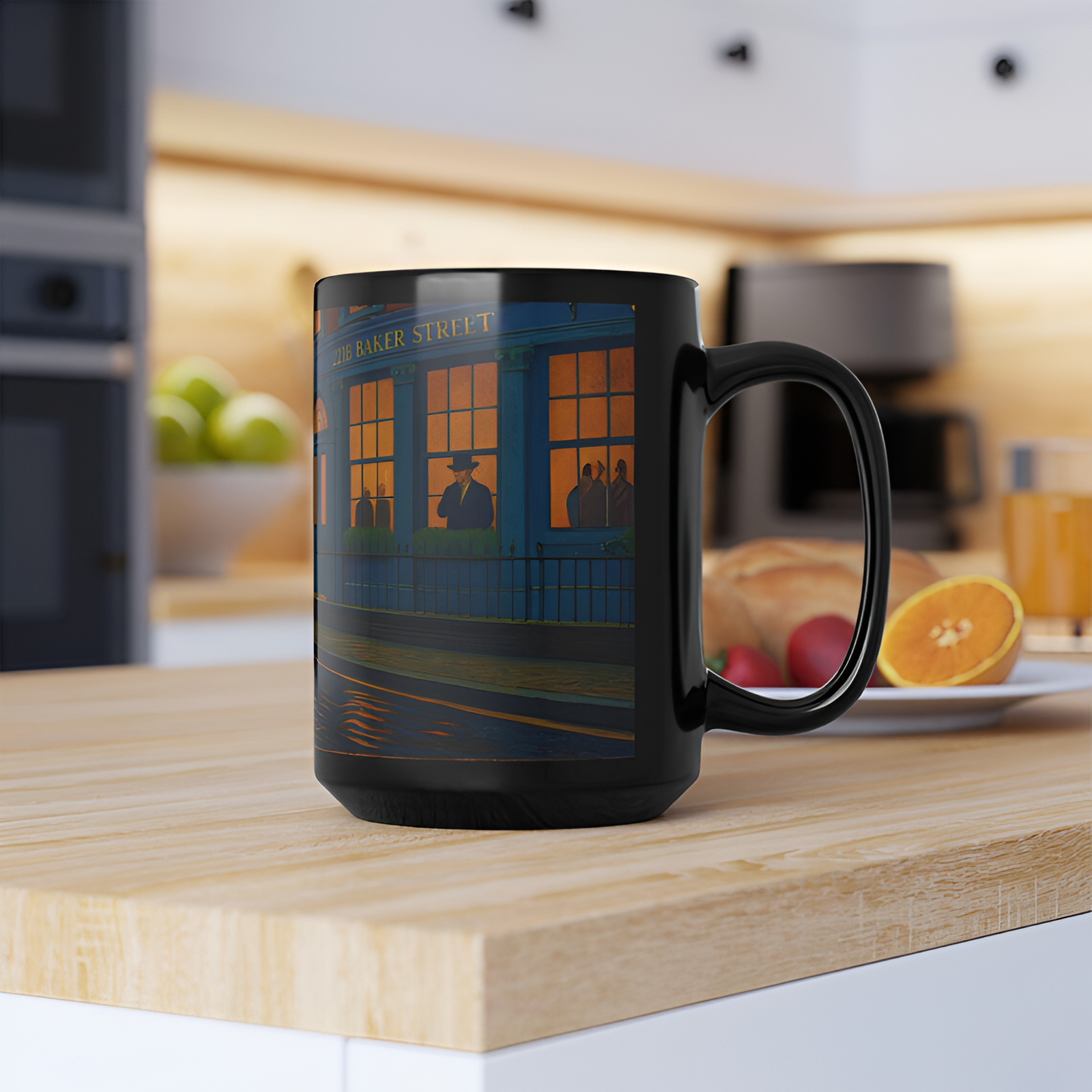 Sherlock Inspired Baker Street Evening Ceramic Mug 