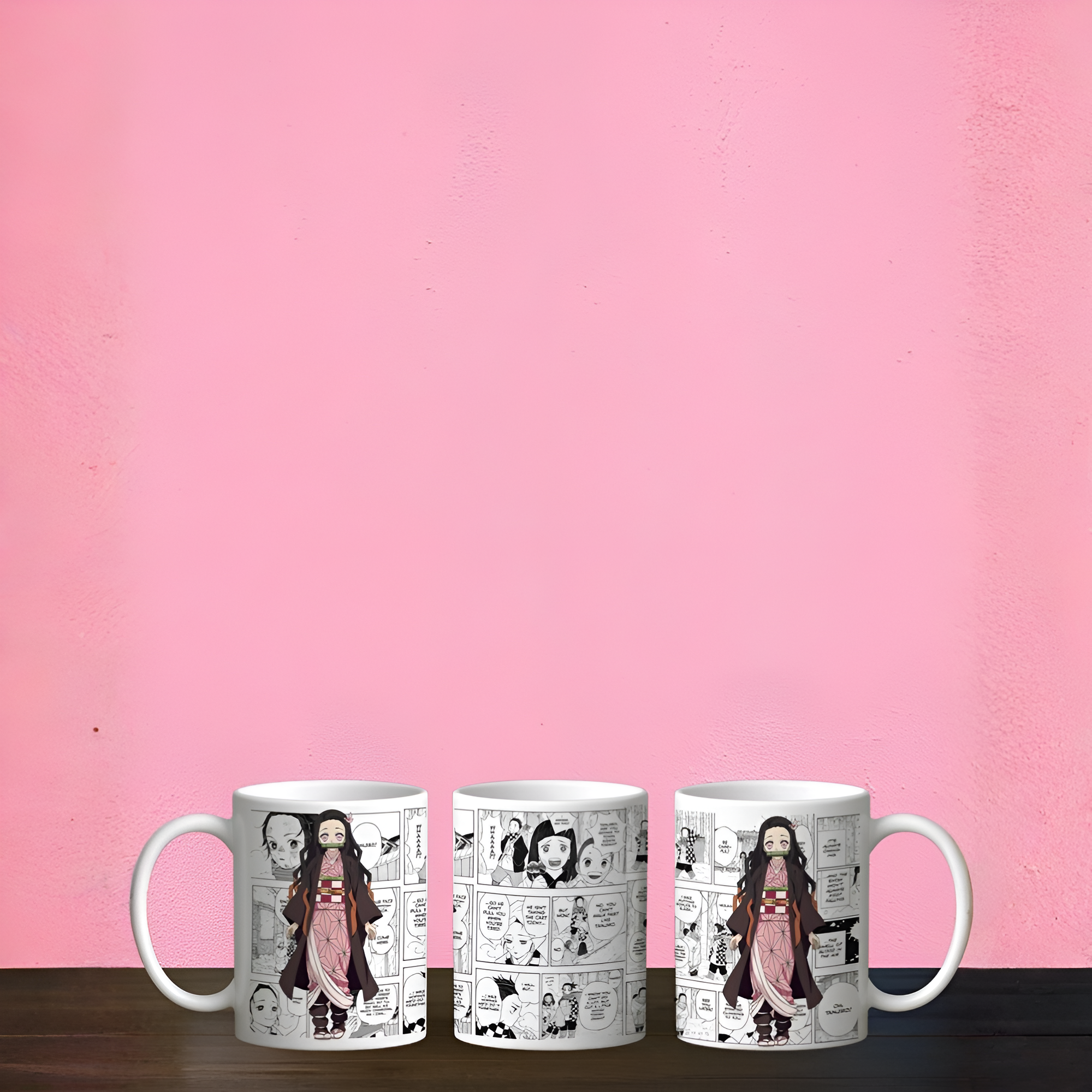 Nezuko Kamado Inspired Coffee Mug, Demon Slayer Fan Gift