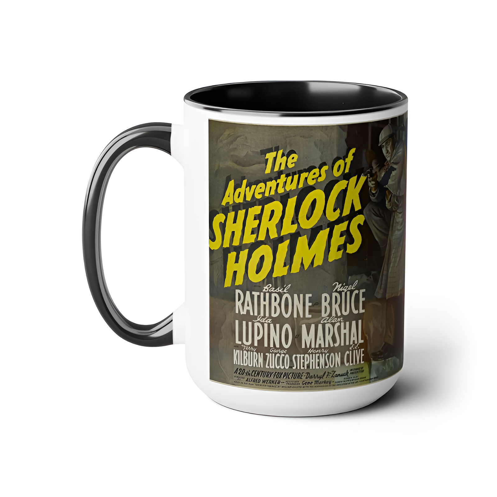 Sherlock Holmes Vintage Movie Poster Ceramic Mug