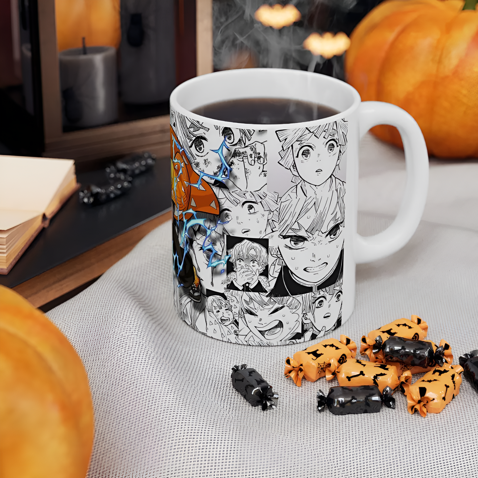 Lightning Design Mug  Demon Slayer Anime Ceramic Mug