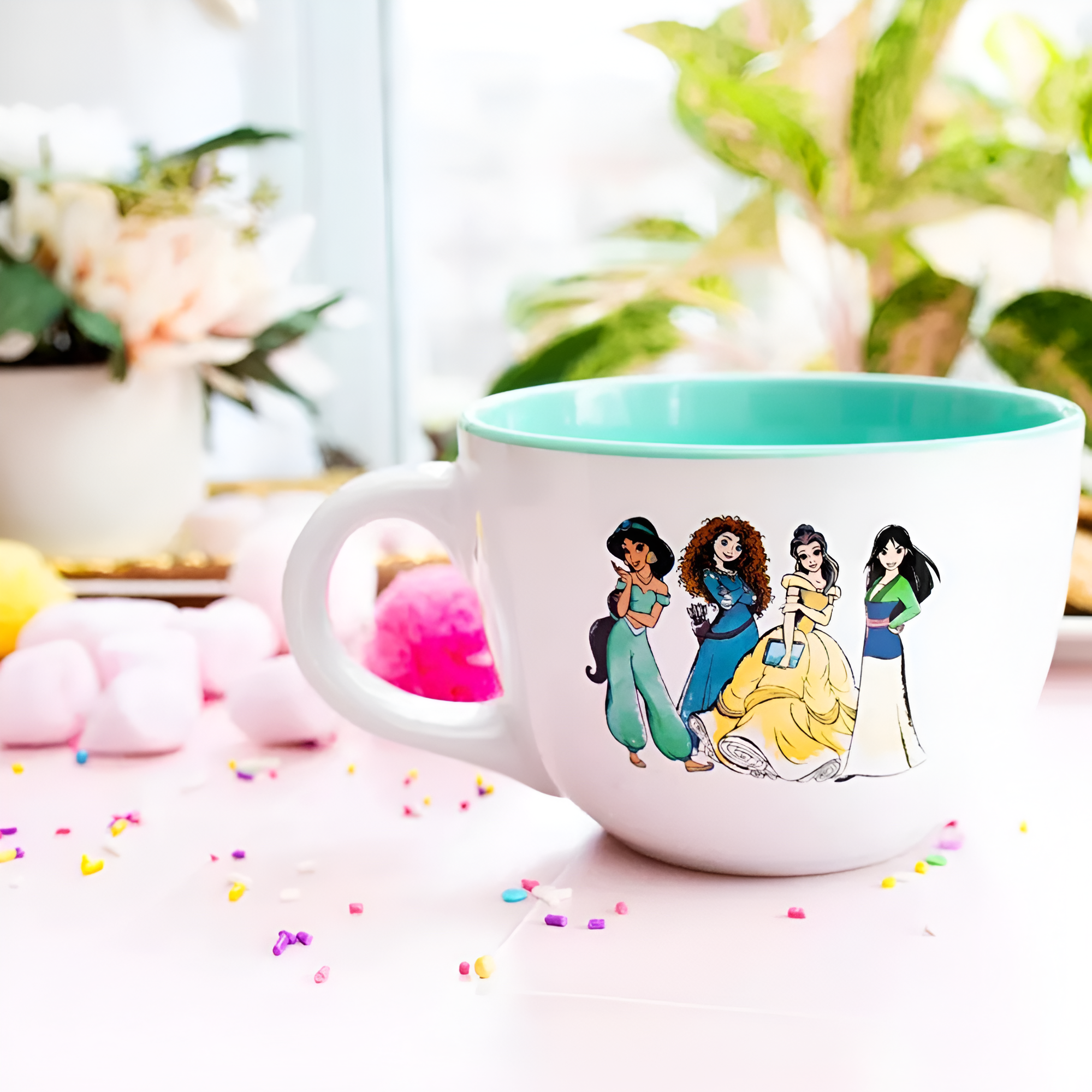 Silver Buffalo Disney Princess 24oz Ceramic Soup Mug Large Coffee & Tea Cup
