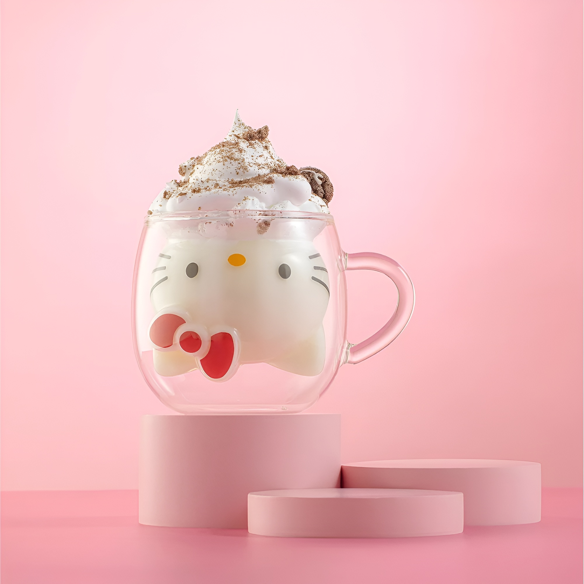 Hello Kitty 3D Double Wall Coffee Mug