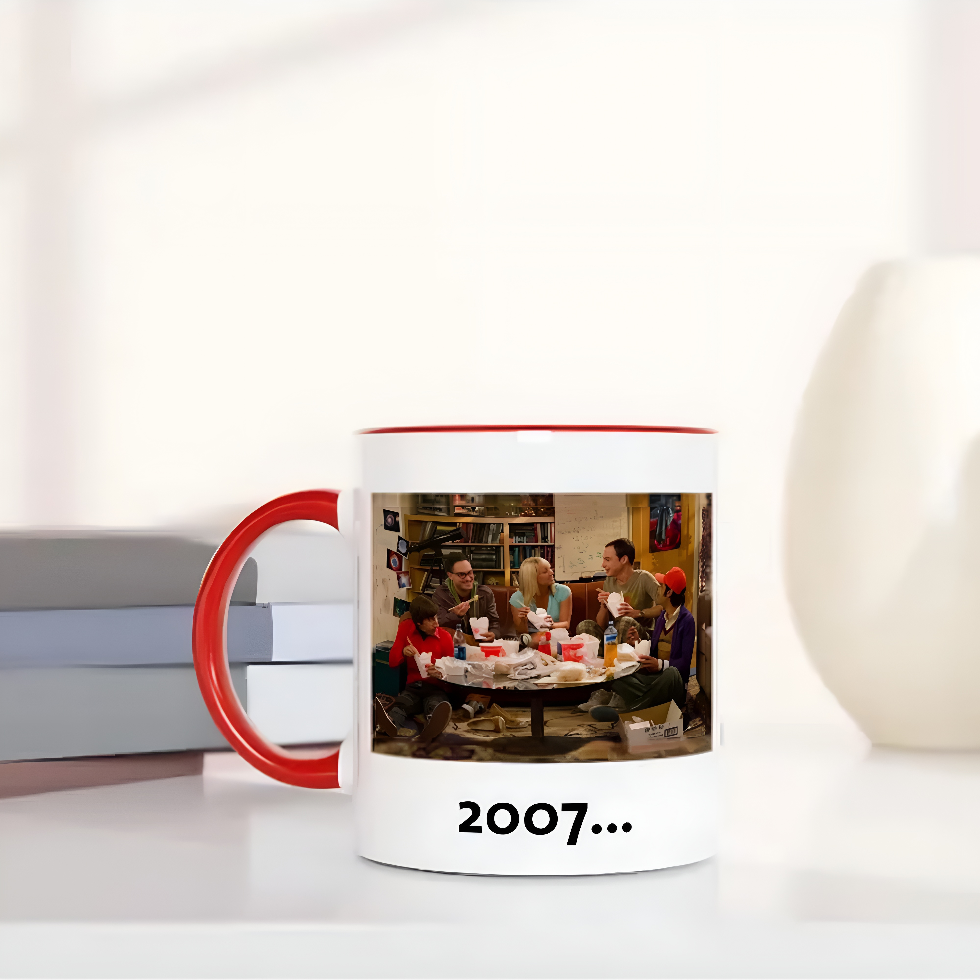Big Bang Theory 2007 Scene Coffee Mug With Double Sided Print