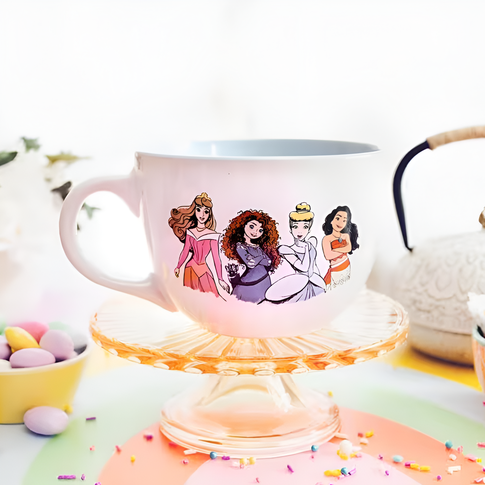 Princess Quote Soup Mug 24oz Courage To Be Kind Large Ceramic Cup