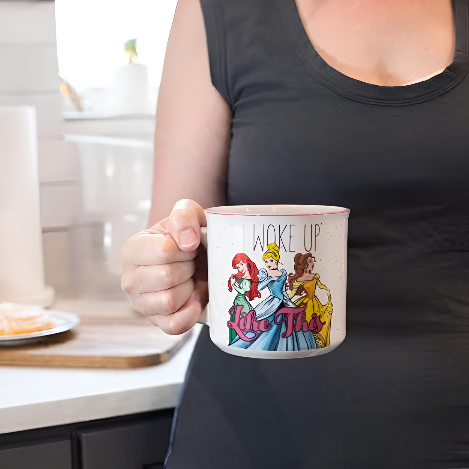 Princess I Woke Up Like This 20oz Ceramic Mug Cute Coffee Cup