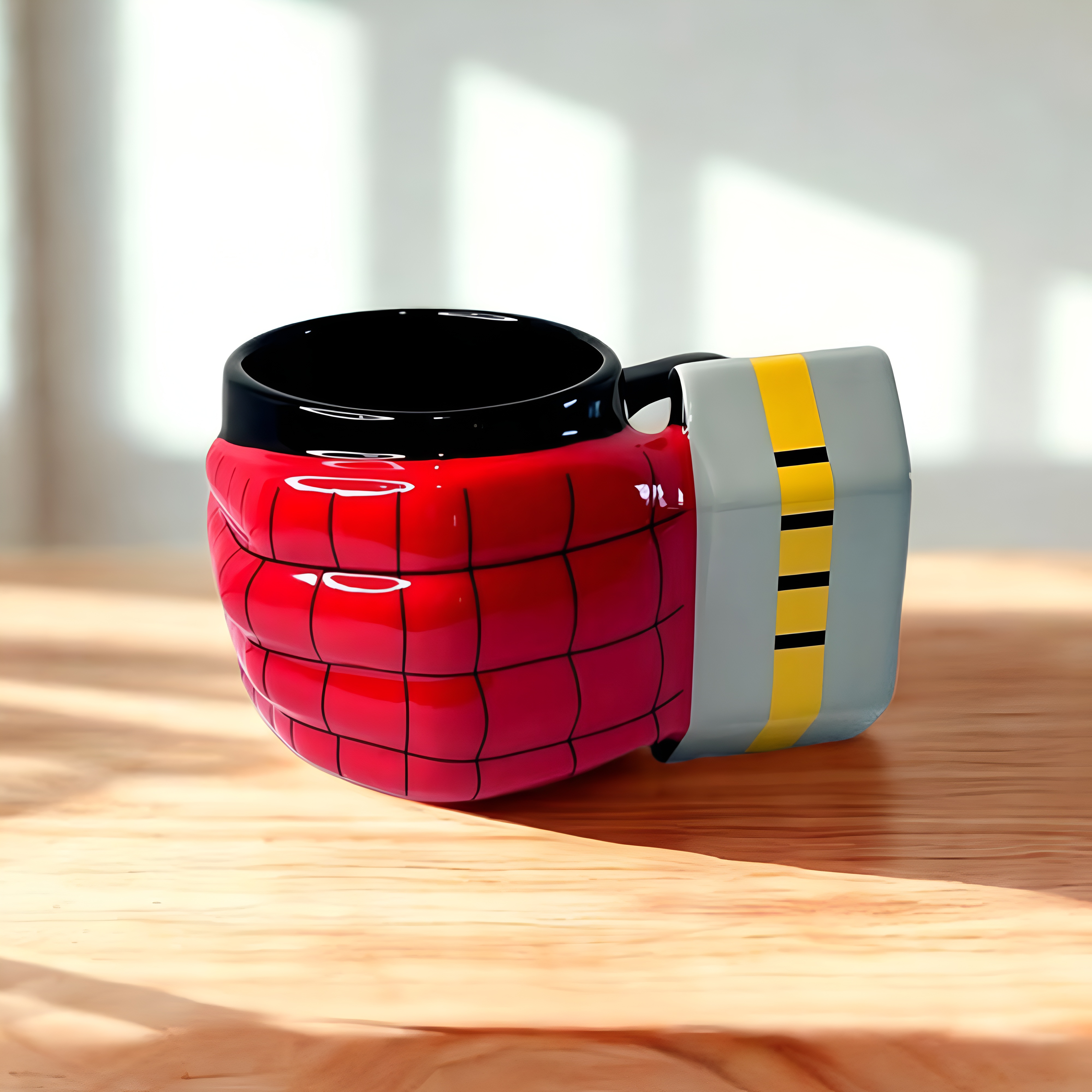 Spider Man Marvel Character Themed Mug With 80th Anniversary Web Shooter Design
