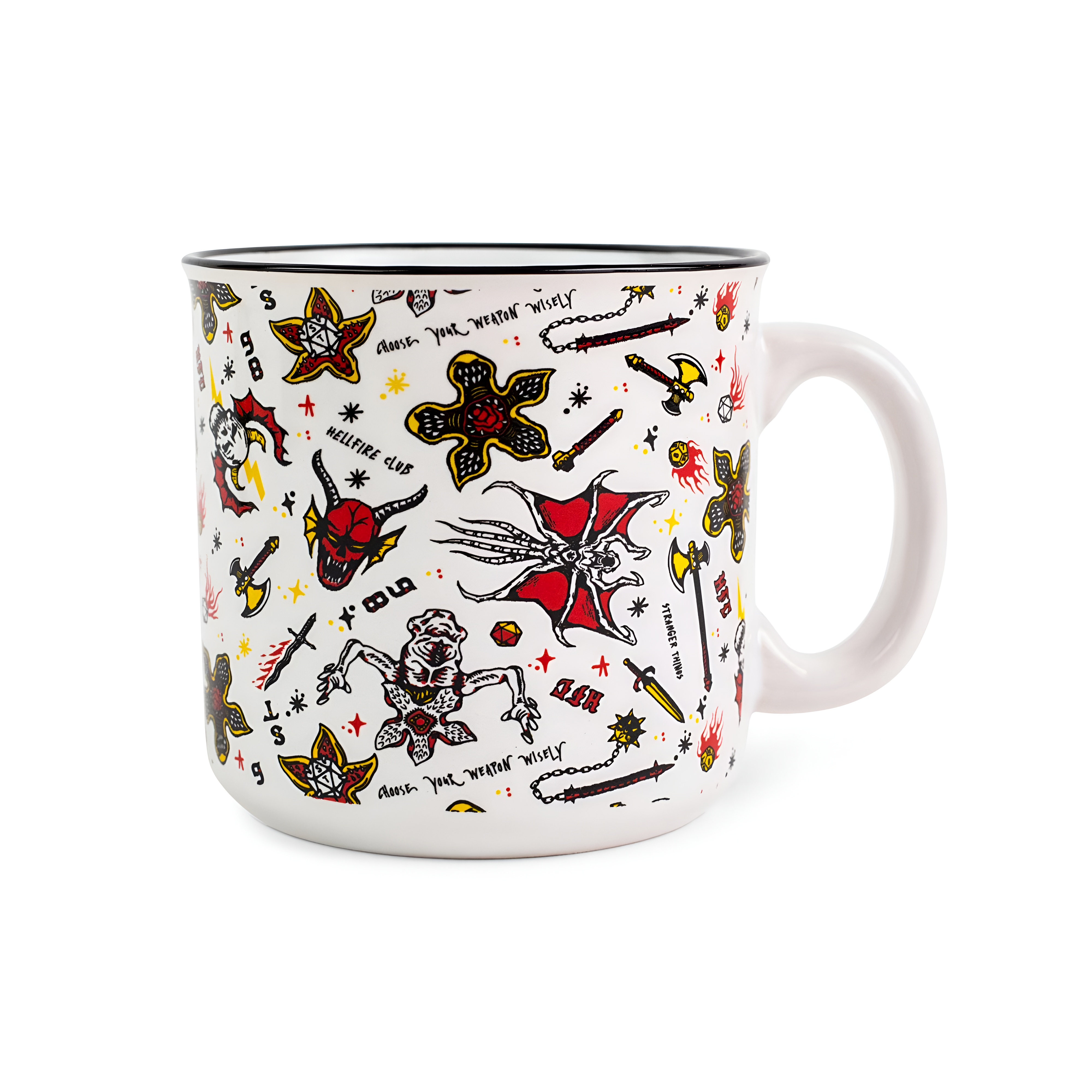 Stranger Things Hellfire Club Icons 20 Oz Camper Mug 