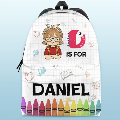Back To School Personalized Custom Kid Backpack - Inspire Cups