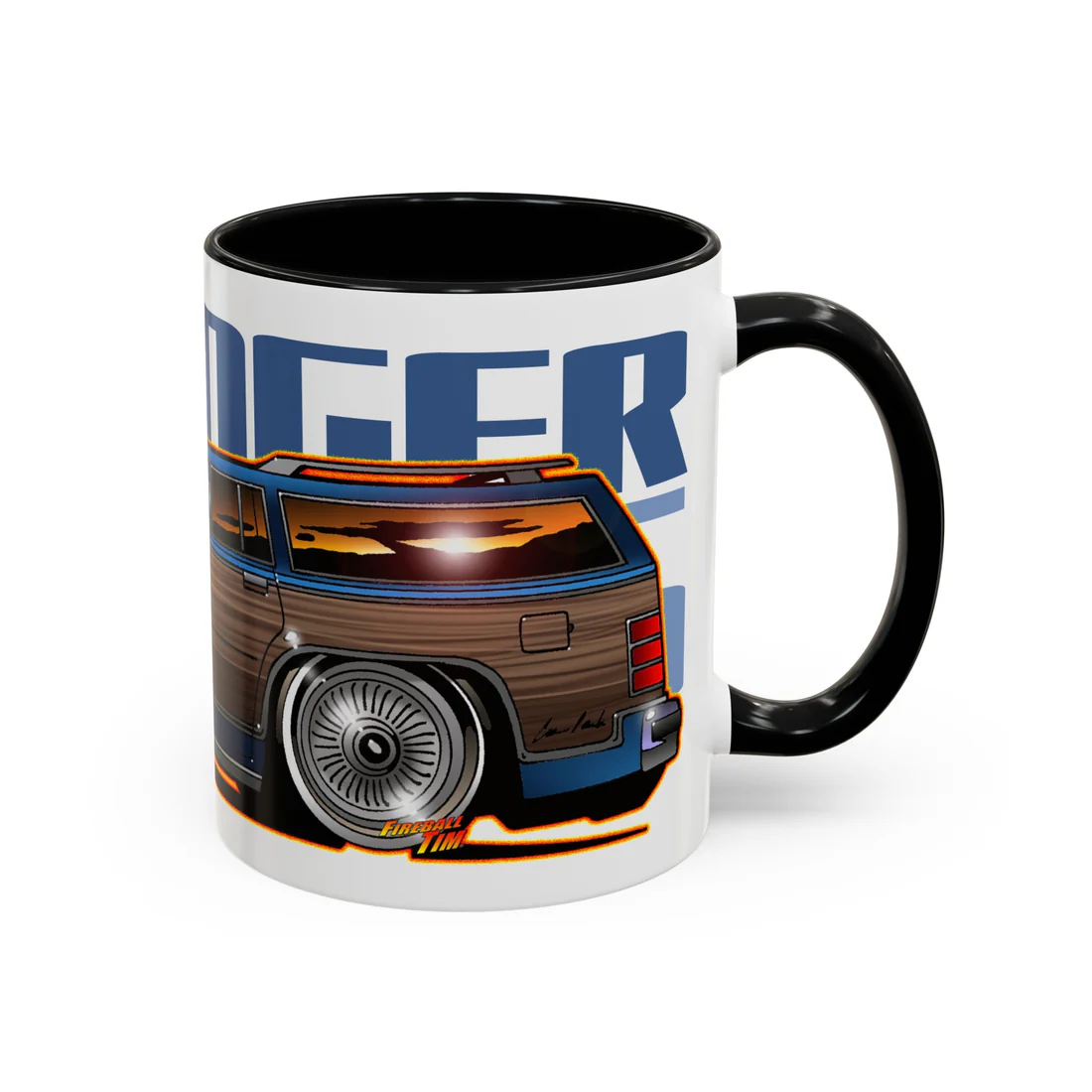 STRANGER THINGS Mercury Colony Park Wagon Collectible Fireball Art Coffee Mug 2 Sizes