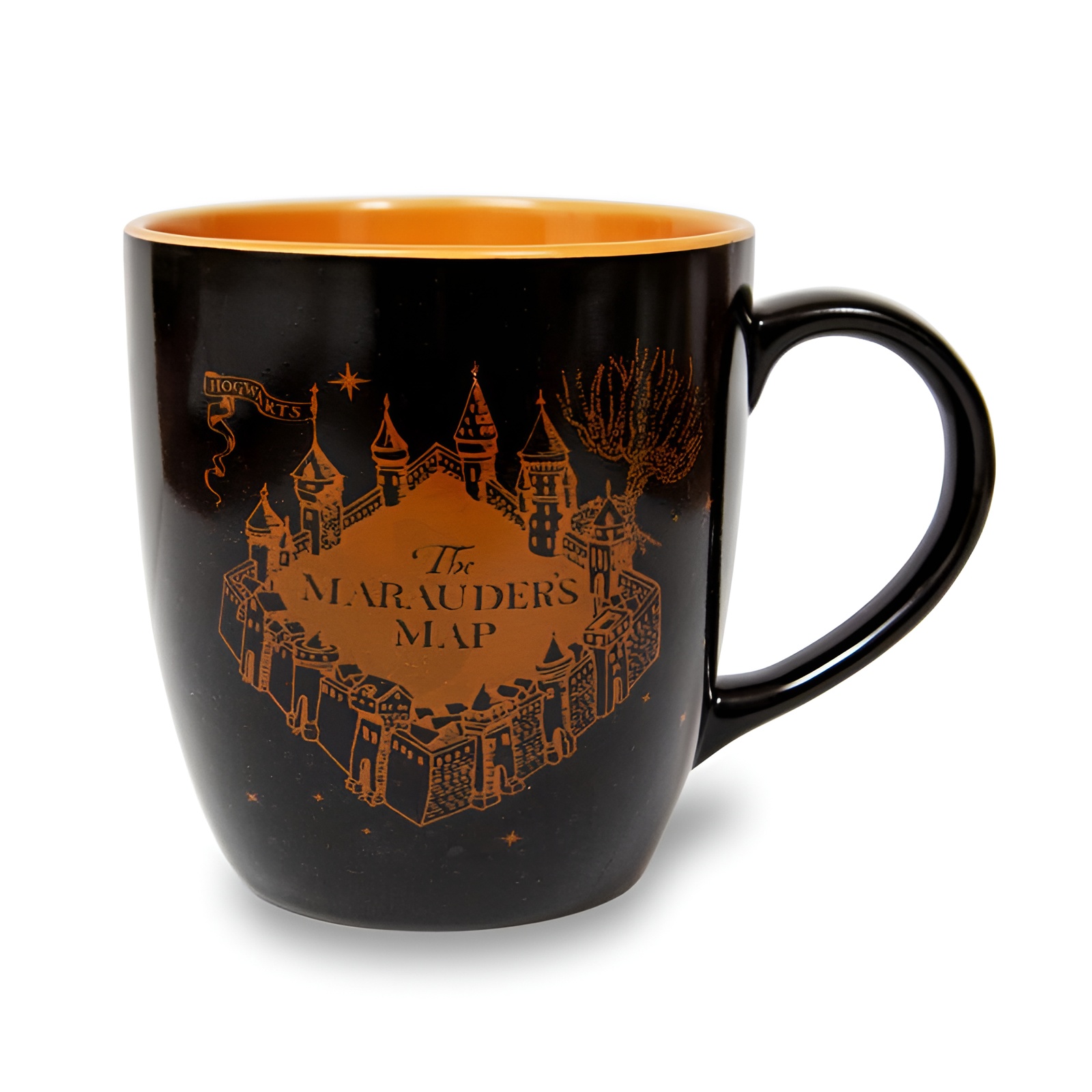 Harry Potter Marauder's Map Black and Gold Ceramic Mug 