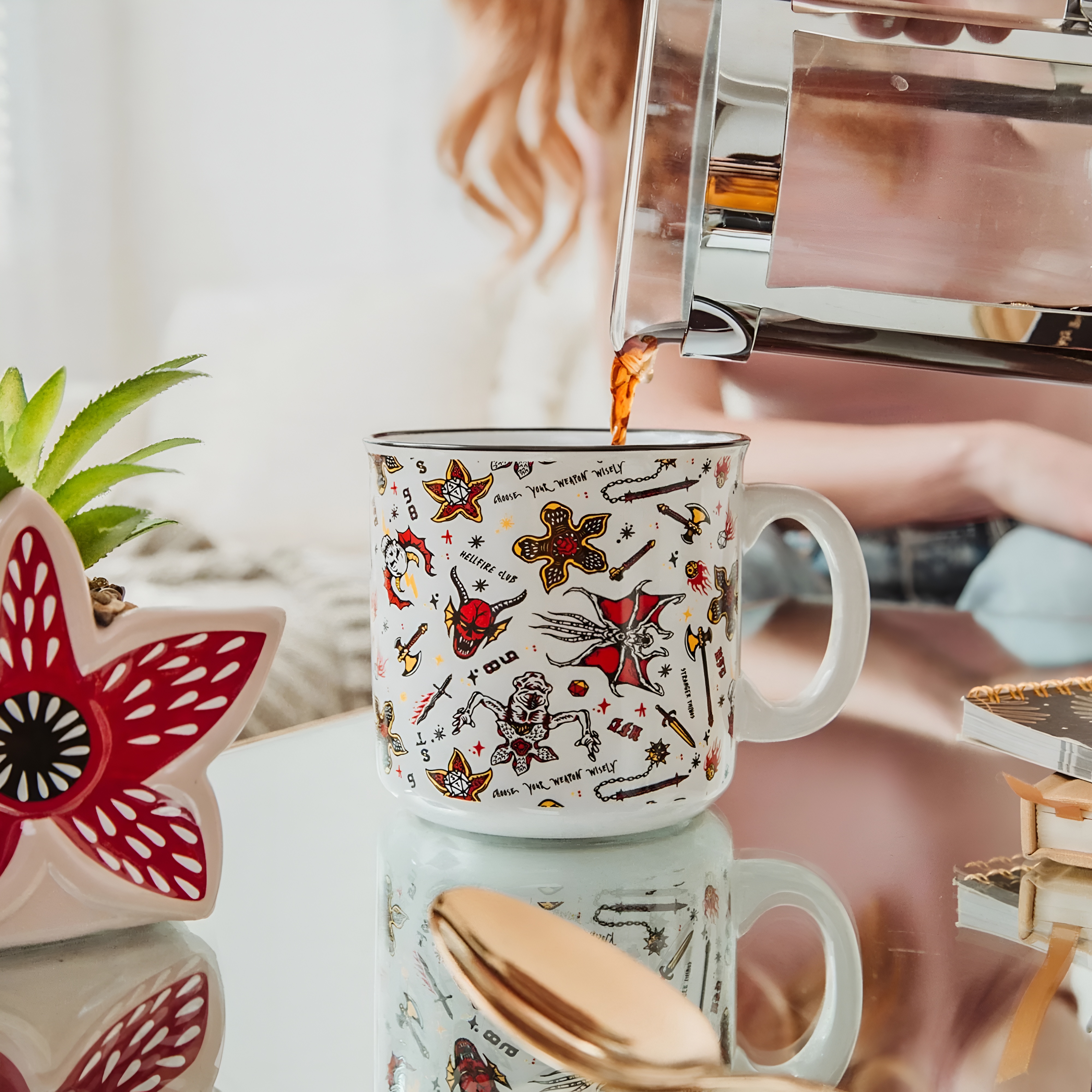 Stranger Things Hellfire Club Icons 20 Oz Camper Mug 