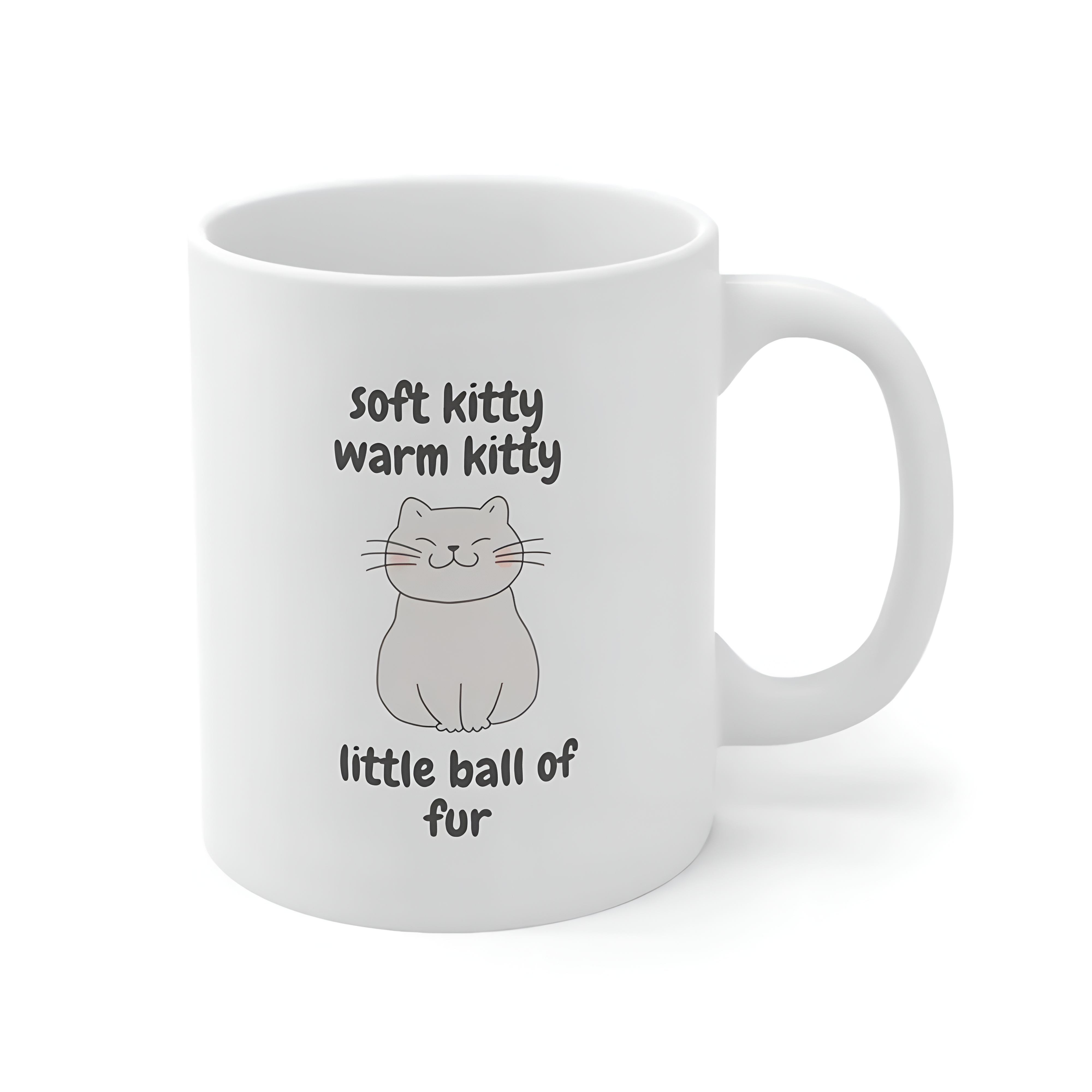 Soft Kitty Quote Print With Cat 11oz The Big Bang Theory Coffee Mug