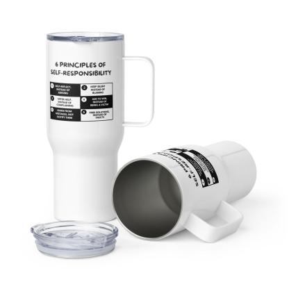 Self-Responsibility Travel Mug – Stainless Steel Motivational Tumbler - Inspire Cups