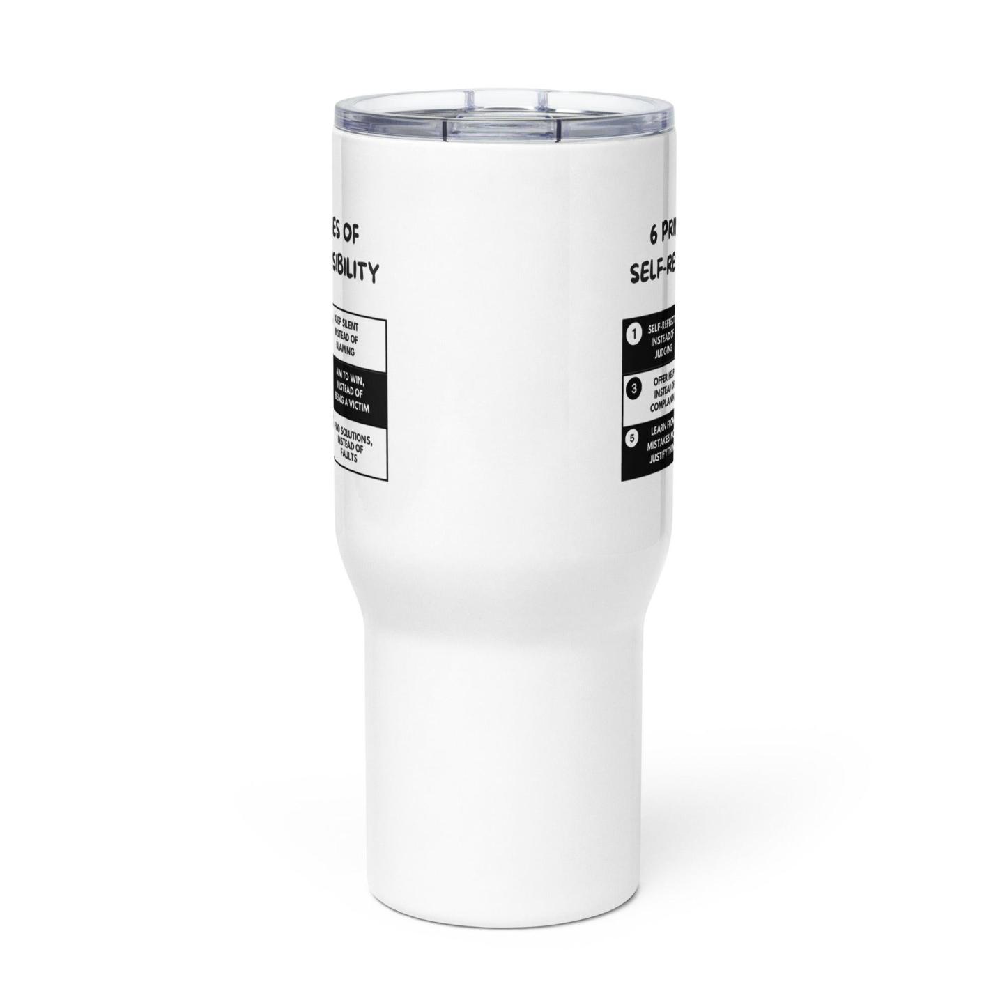 Self-Responsibility Travel Mug – Stainless Steel Motivational Tumbler - Inspire Cups