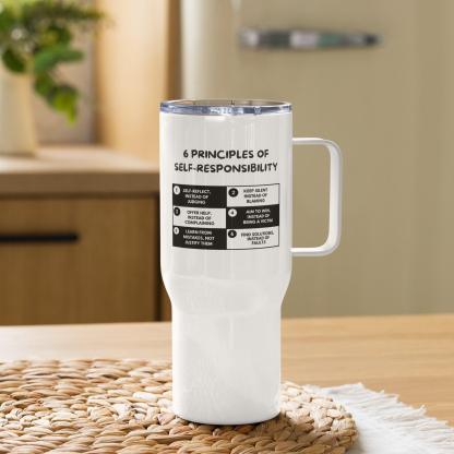 Self-Responsibility Travel Mug – Stainless Steel Motivational Tumbler - Inspire Cups