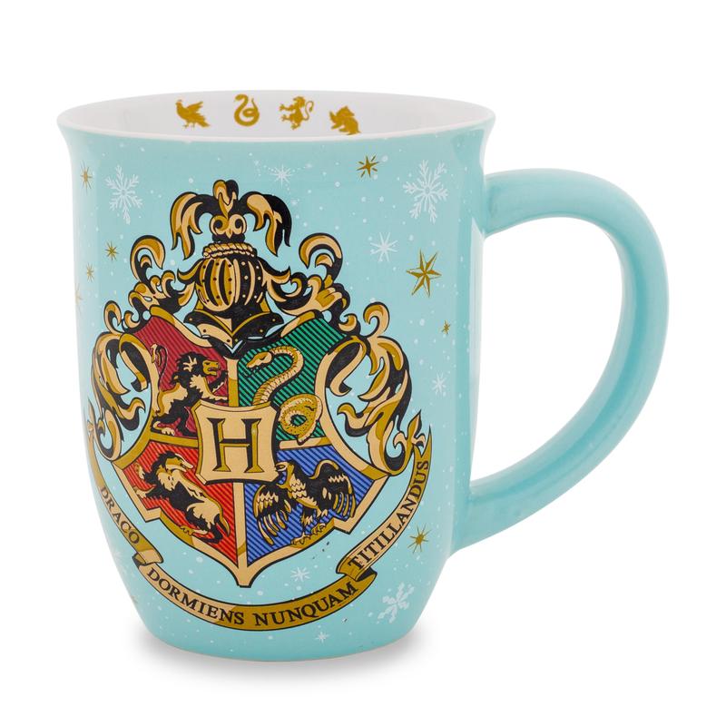 Harry Potter Hogwarts Holiday Wide-Rim Ceramic Latte Mug
