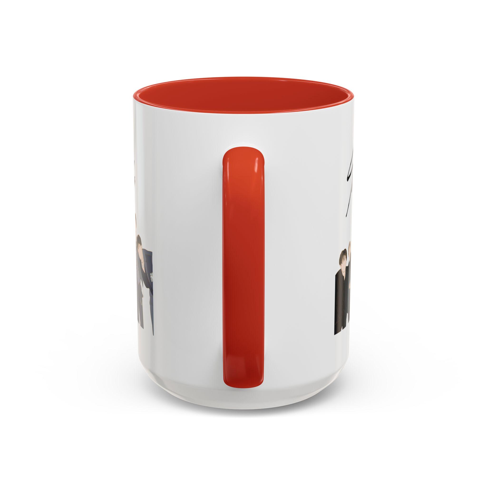 K Pop Coffee Mug With Stray Kids Artwork And Two Tone Style