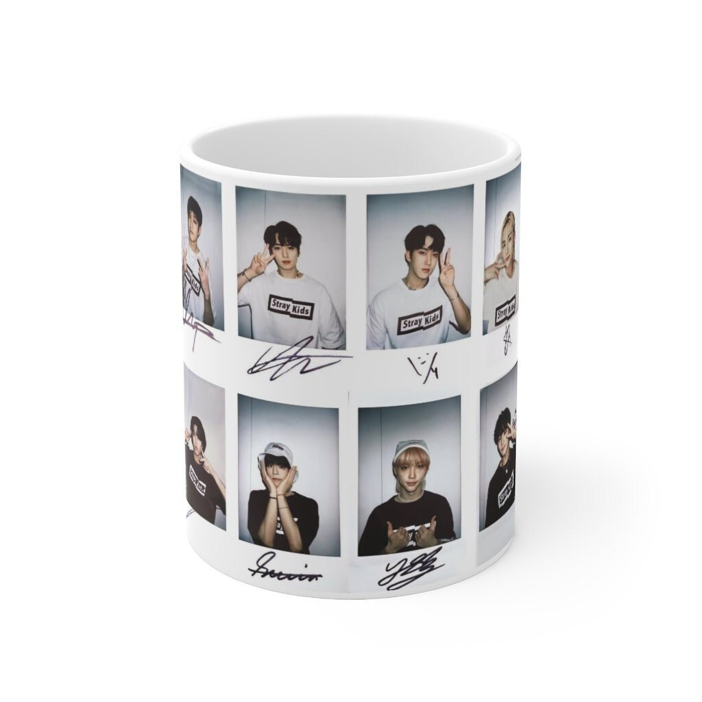 Stray Kids Member Polaroid Photos Ceramic Mug