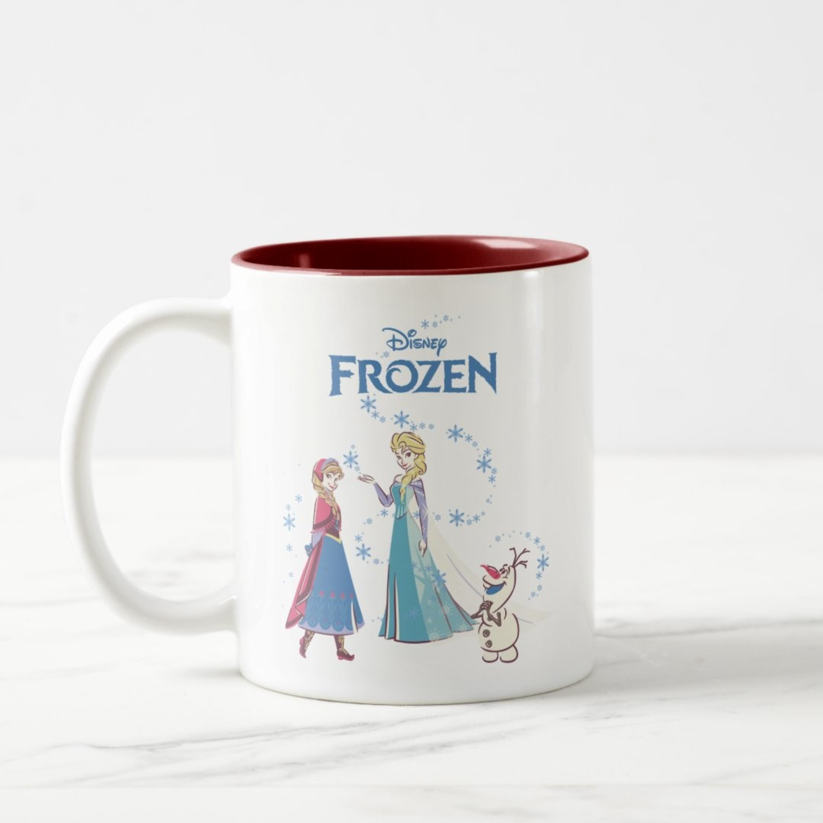 Frozen Sisters Snowman Duo Toned Mug