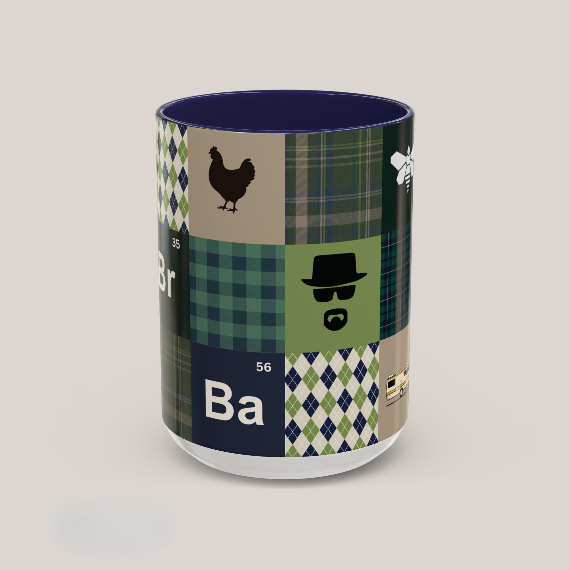 Heisenberg Patchwork Pattern Coffee Mug