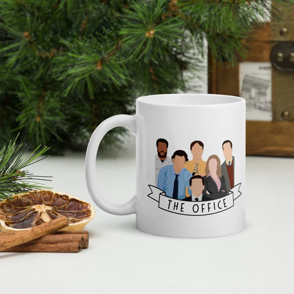 The Office Cast Minimalist Character Ceramic Mug 11oz