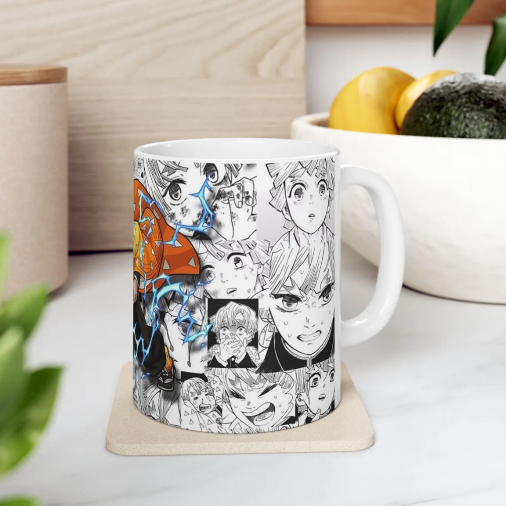 Lightning Design Mug  Demon Slayer Anime Ceramic Mug