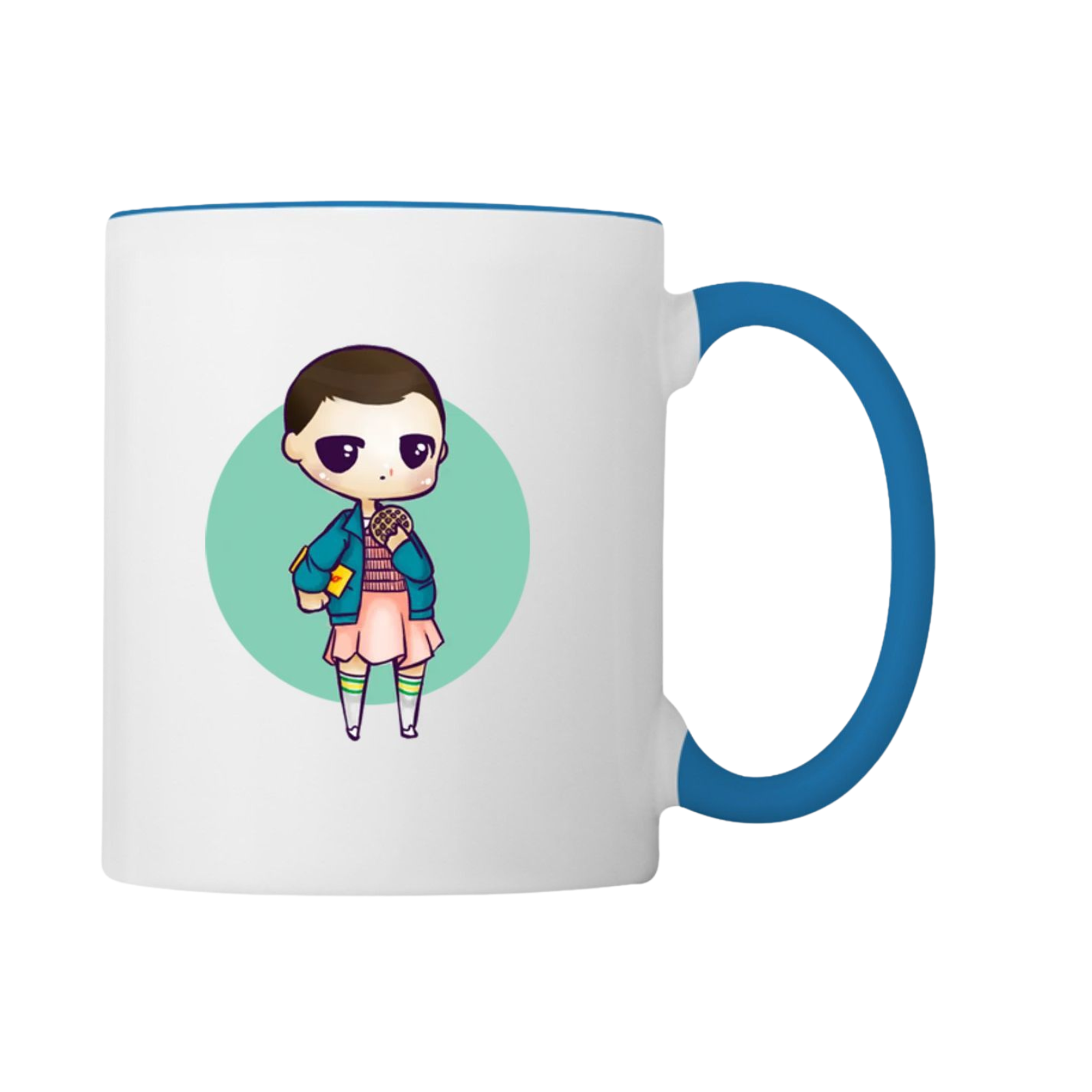 Stranger Things Cute Eleven Hand Draw Design on Coffee Mug