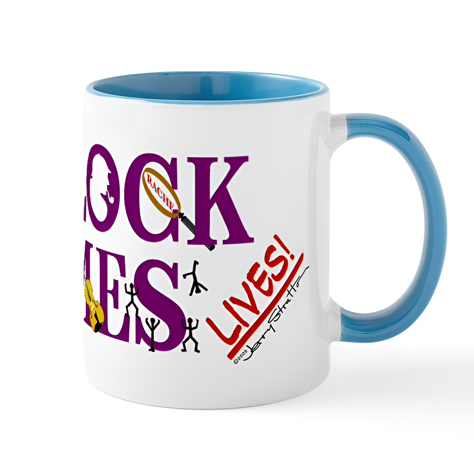 Sherlock Holmes Lives Ceramic Coffee Mug 