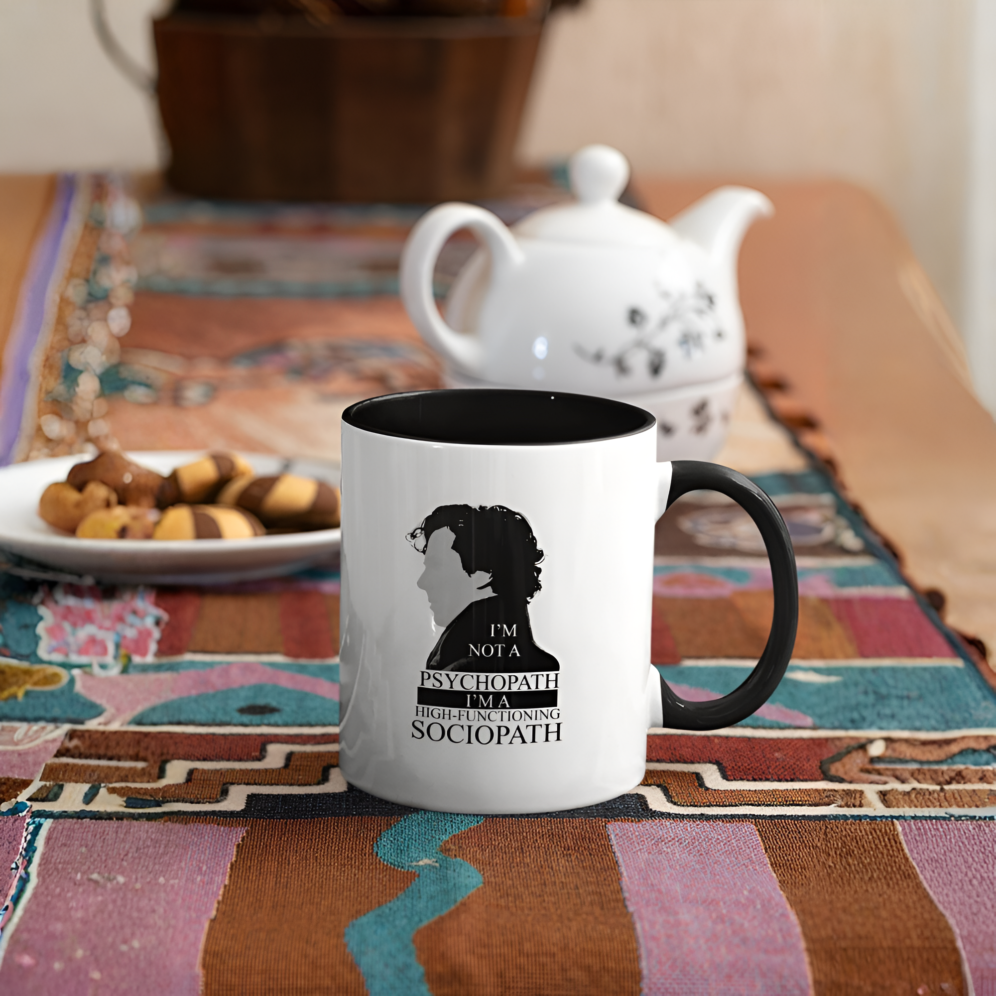 Sherlock Holmes Sociopath Ceramic Coffee Mug