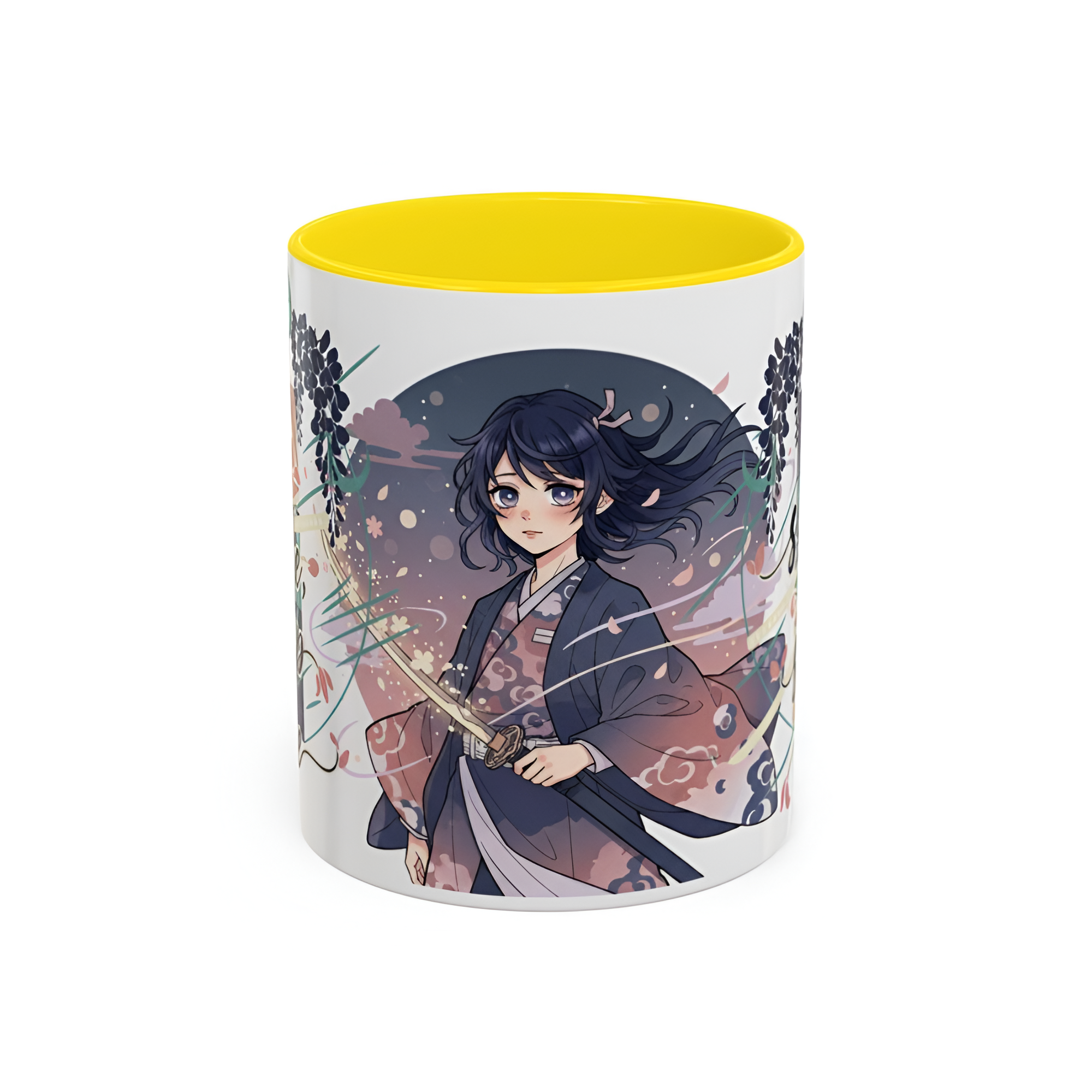 Anime Character Floral Ceramic Accent Vessel