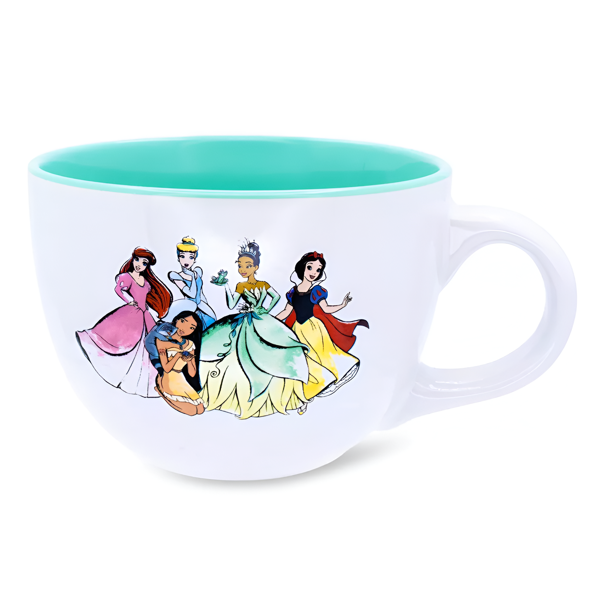 Silver Buffalo Disney Princess 24oz Ceramic Soup Mug Large Coffee & Tea Cup
