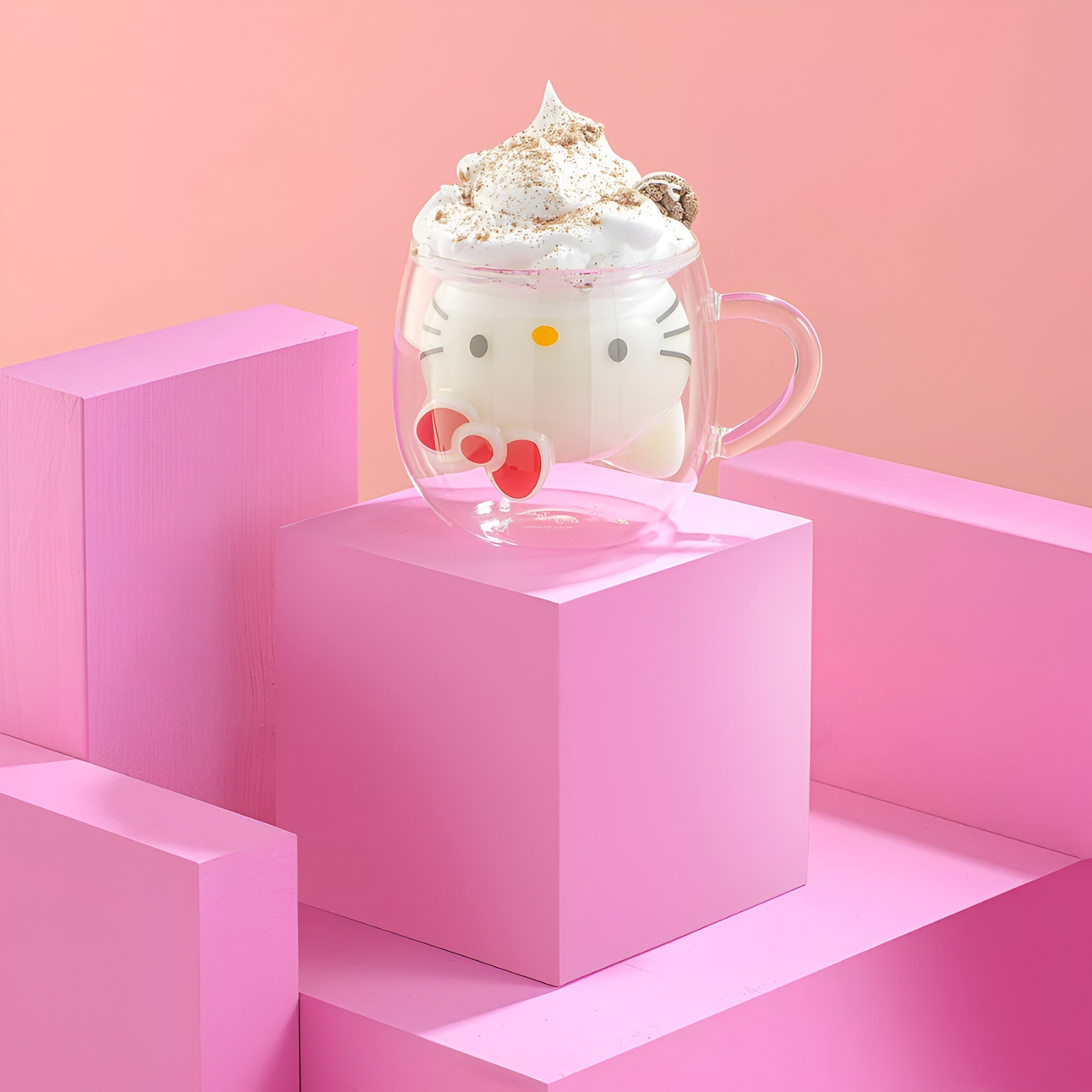 Hello Kitty 3D Double Wall Coffee Mug