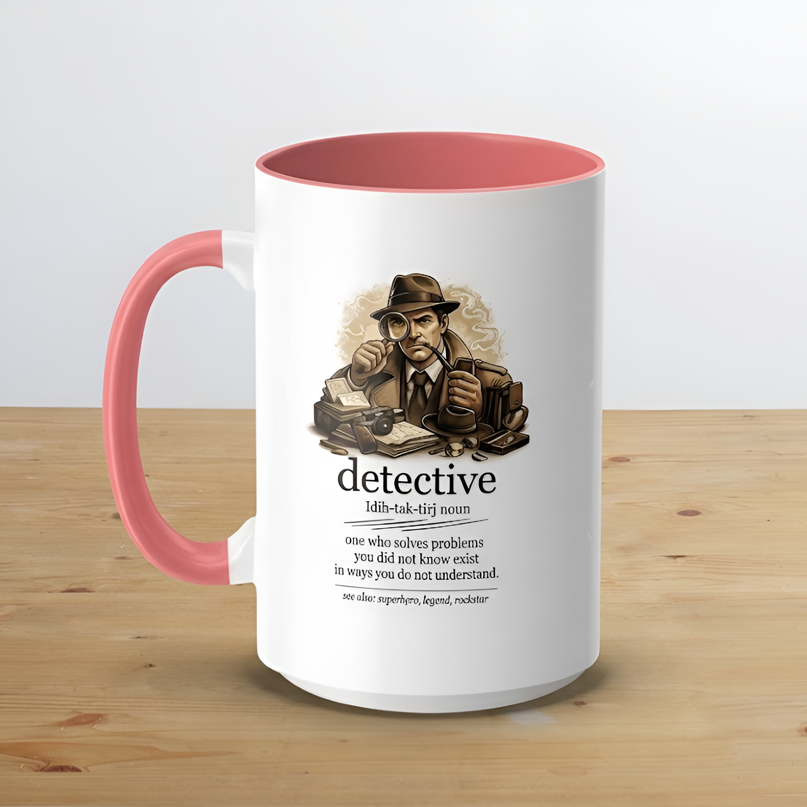 Sherlock Style Vintage Detective Definition Mug