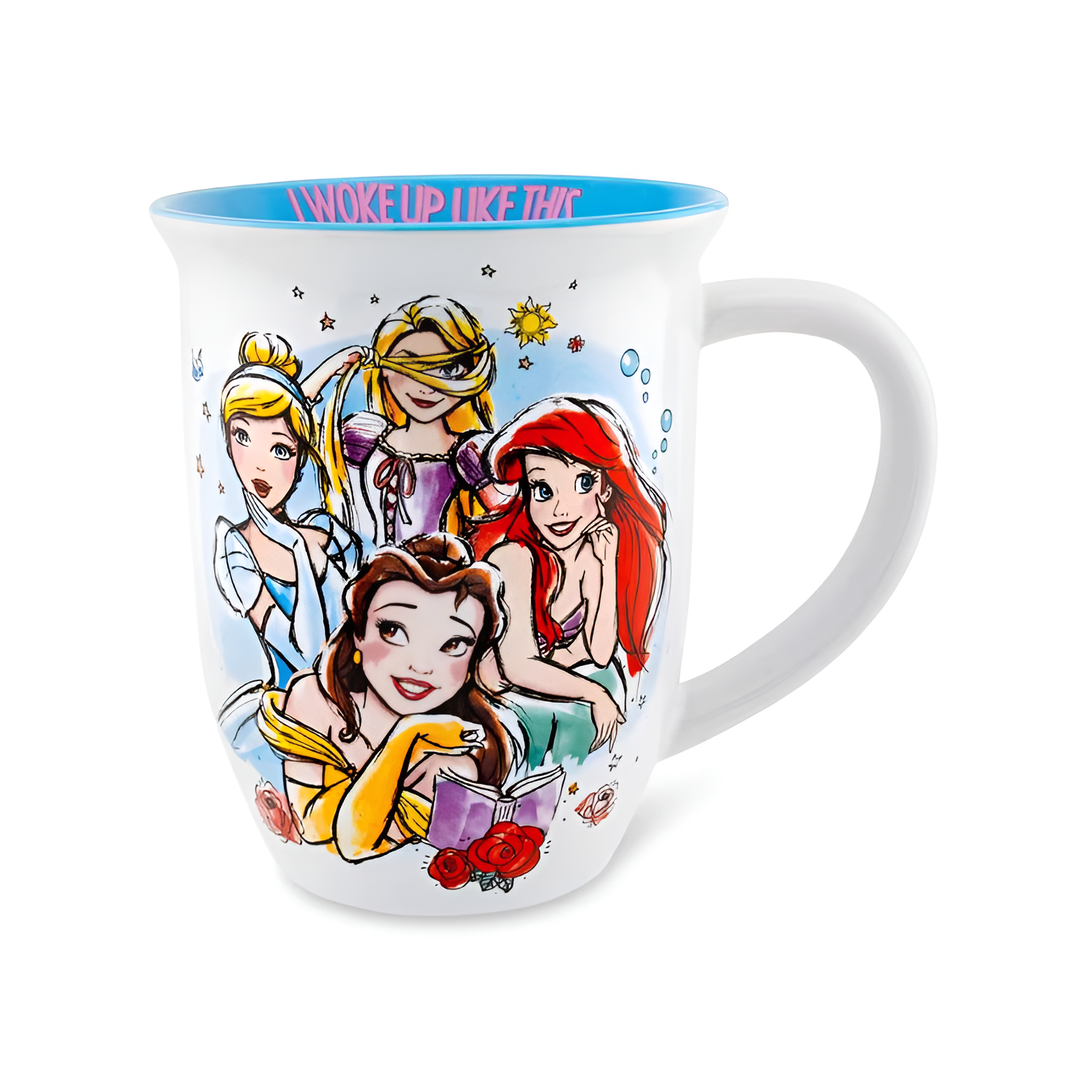 Princess Quote Mug 16oz I Woke Up Like This Wide Rim Coffee Cup