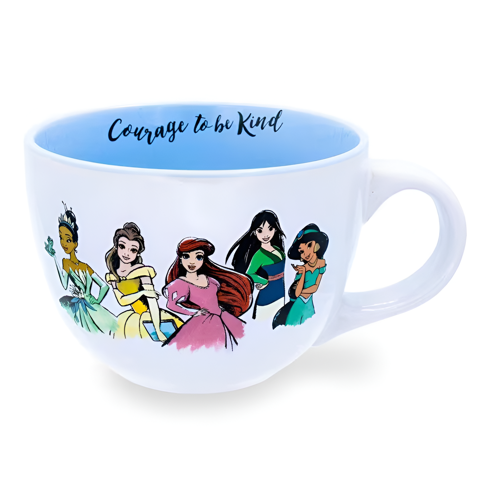 Princess Quote Soup Mug 24oz Courage To Be Kind Large Ceramic Cup