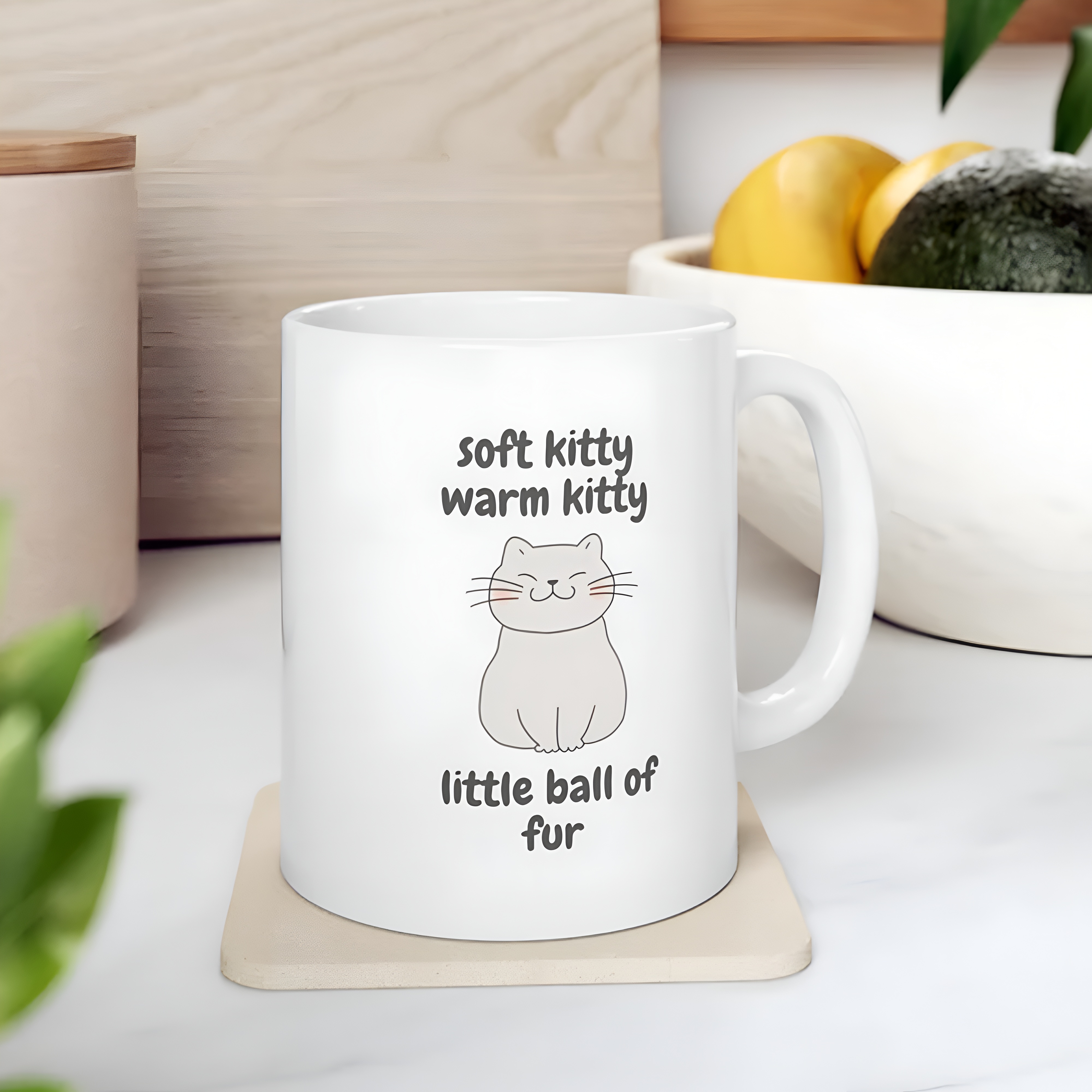 Soft Kitty Quote Print With Cat 11oz The Big Bang Theory Coffee Mug