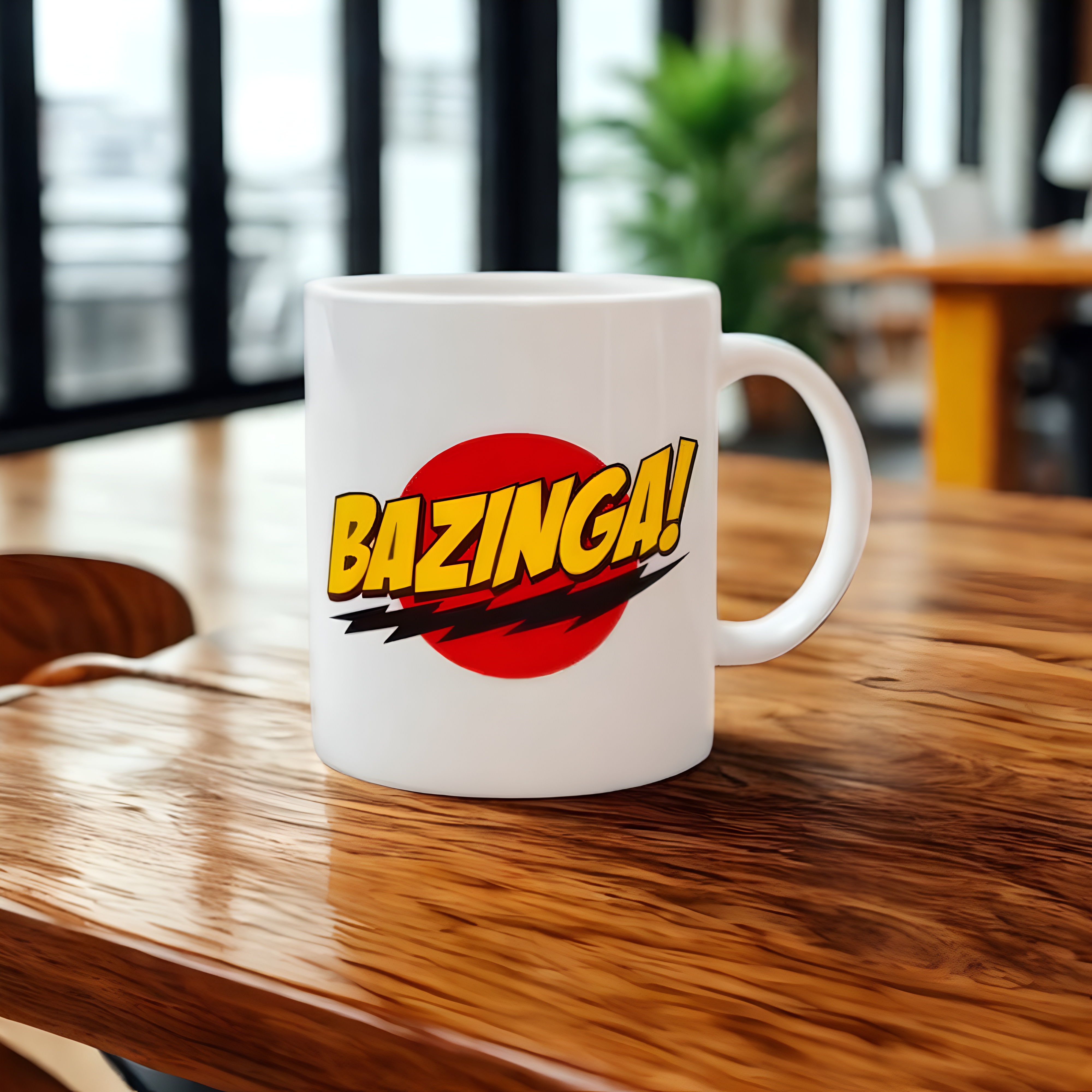 Big Bang Theory Sheldon Cooper Bazinga Logo Mug