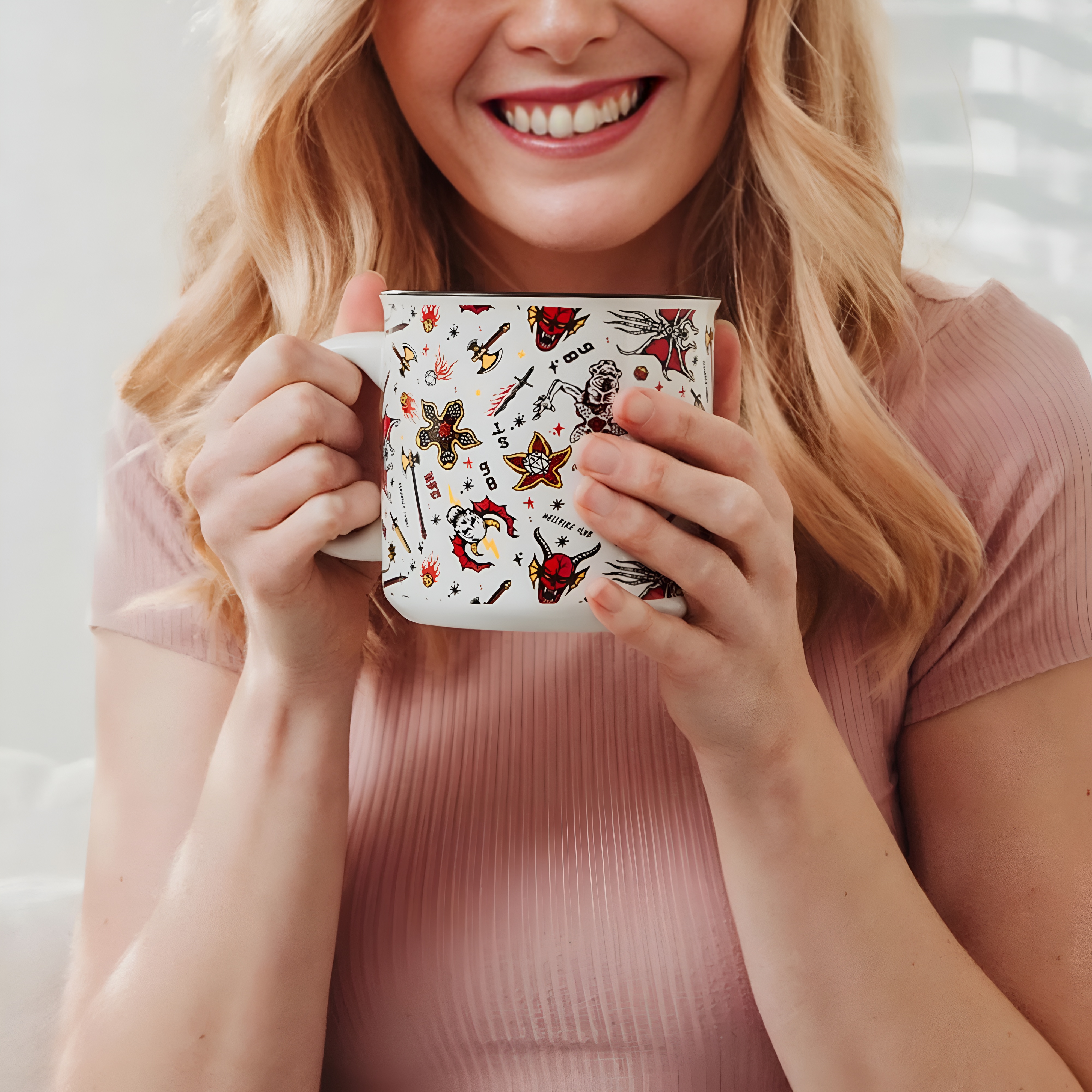 Stranger Things Hellfire Club Icons 20 Oz Camper Mug 