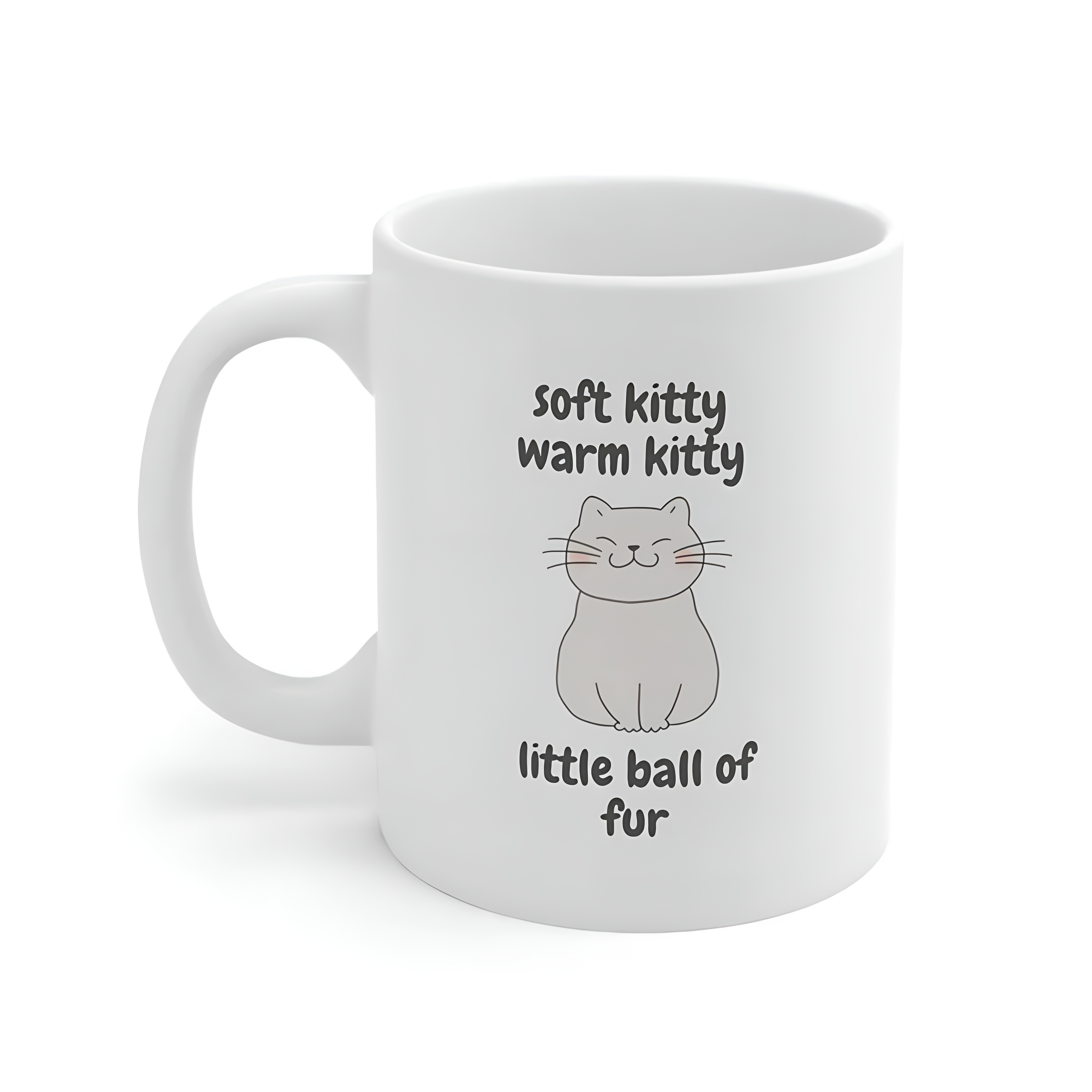 Soft Kitty Quote Print With Cat 11oz The Big Bang Theory Coffee Mug