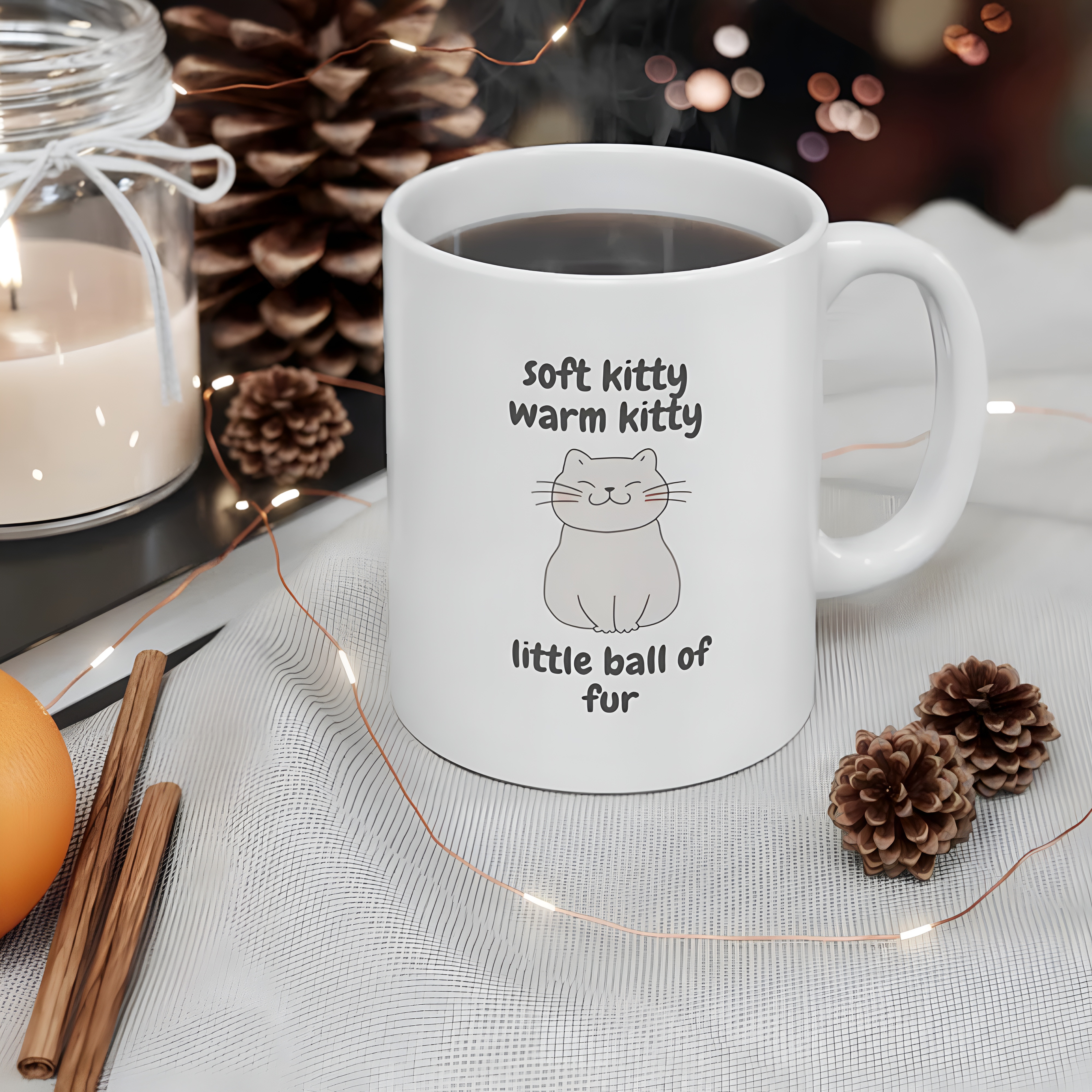 Soft Kitty Quote Print With Cat 11oz The Big Bang Theory Coffee Mug